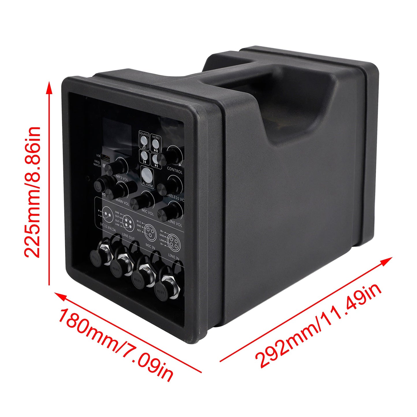 CX-10 Portable Megaphone Wireless Portable PA Speaker System FM Loudspeaker