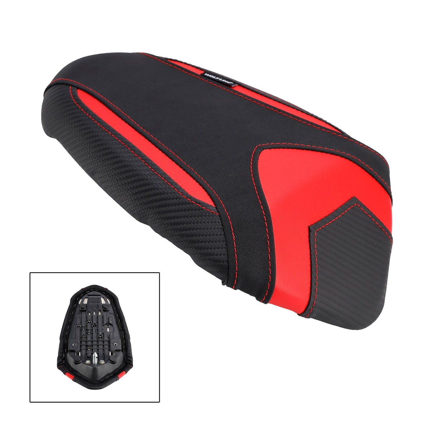 2019-2024 Triumph Street Triple Rear 765 765S 765R Passenger Seat Cushion Pu Pillion Flat Black