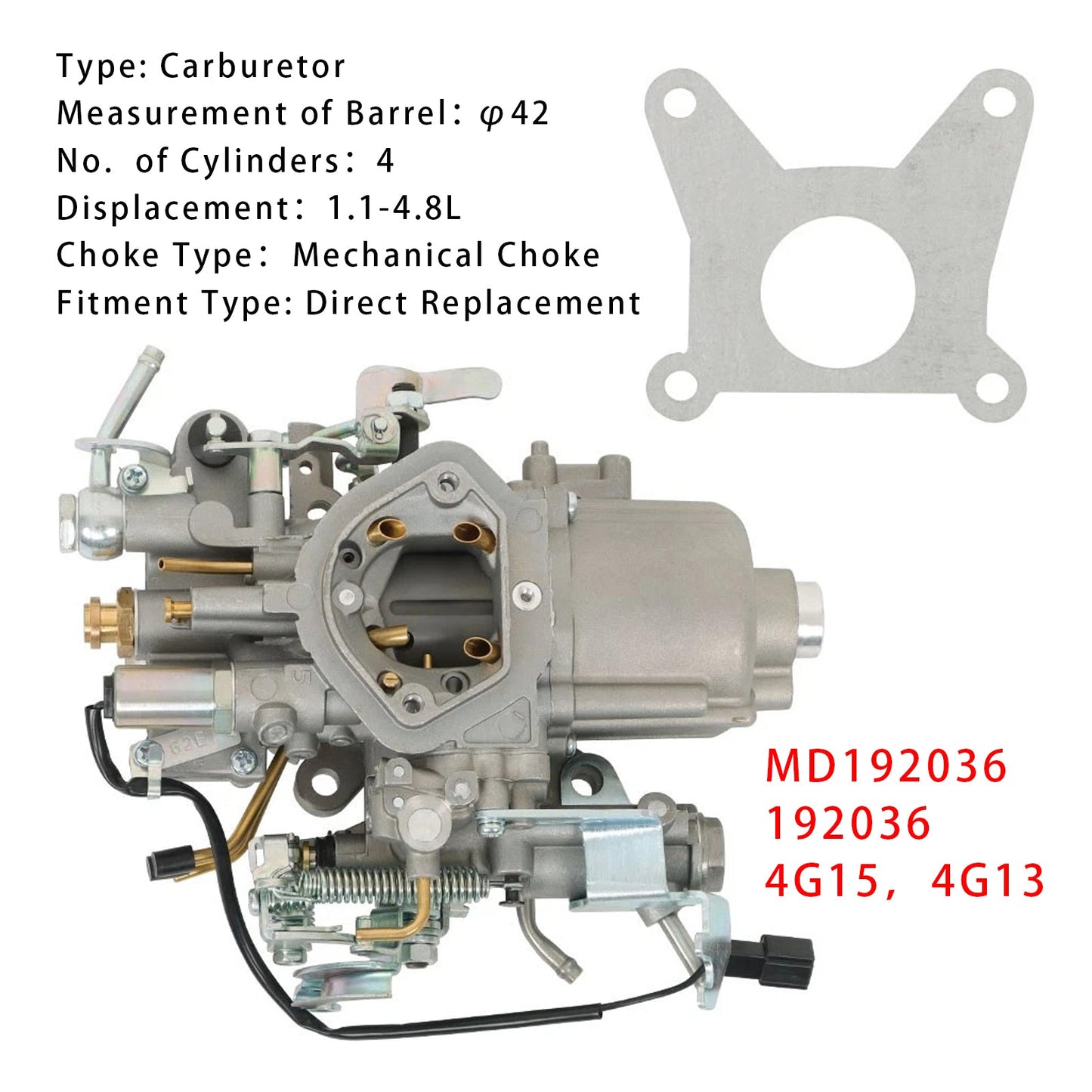 PROTON SAGA Mitsubishi Carburetor Carb MD192036 4G13 4G15