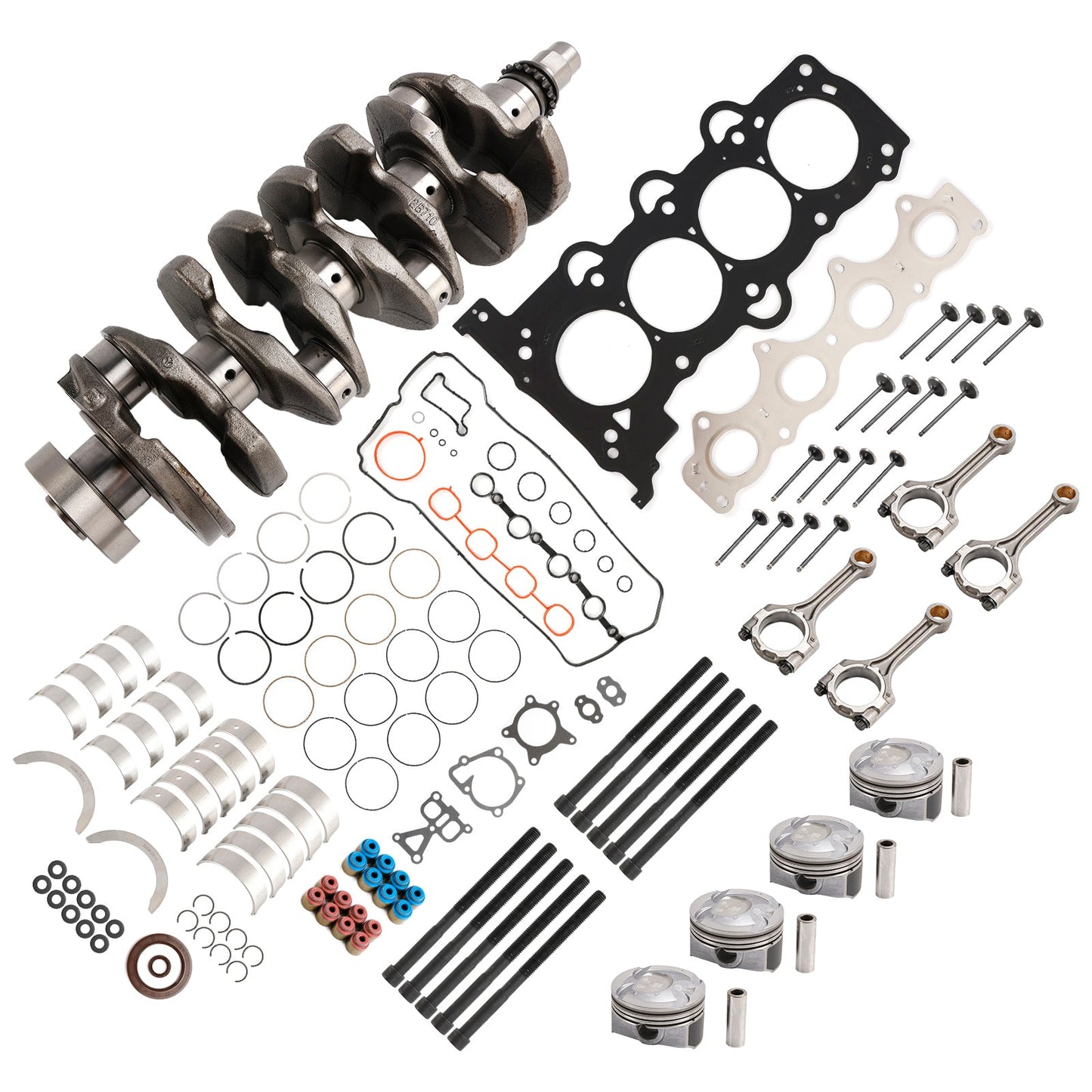 2014–2019 Hyundai Sonata (LF) G4FJ 1.6T Engine Overhaul Rebuild Kit Pistons Rods Gasket Kit 231102B700