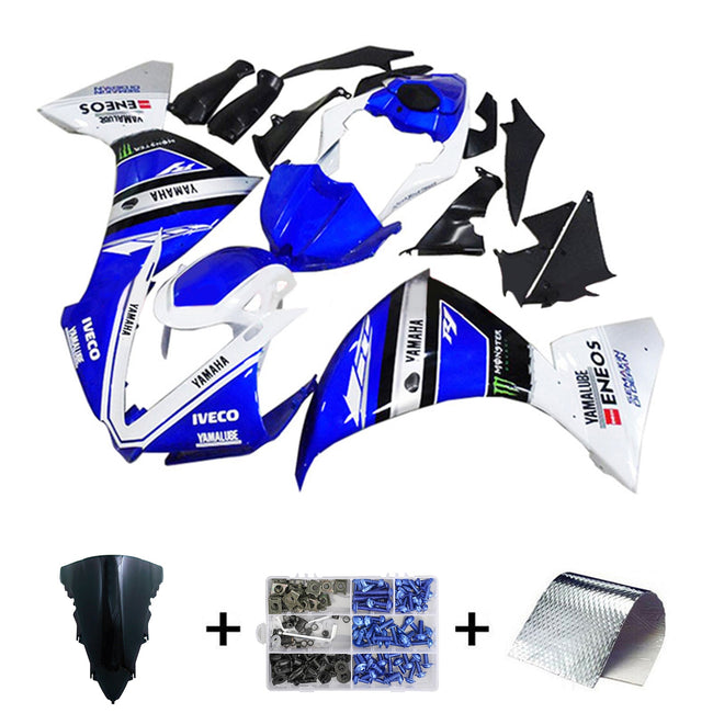 2012-2014 Yamaha YZF-R1 Injection Fairing Kit Bodywork Plastic ABS