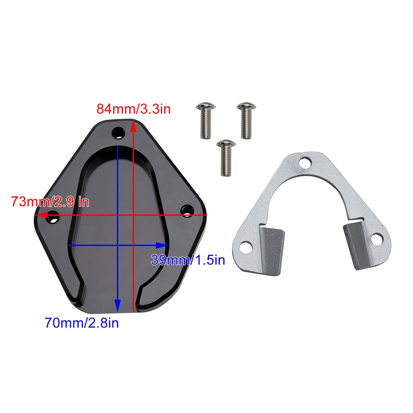 2021+ Tiger 850 Sport Kickstand Enlarge Plate Pad