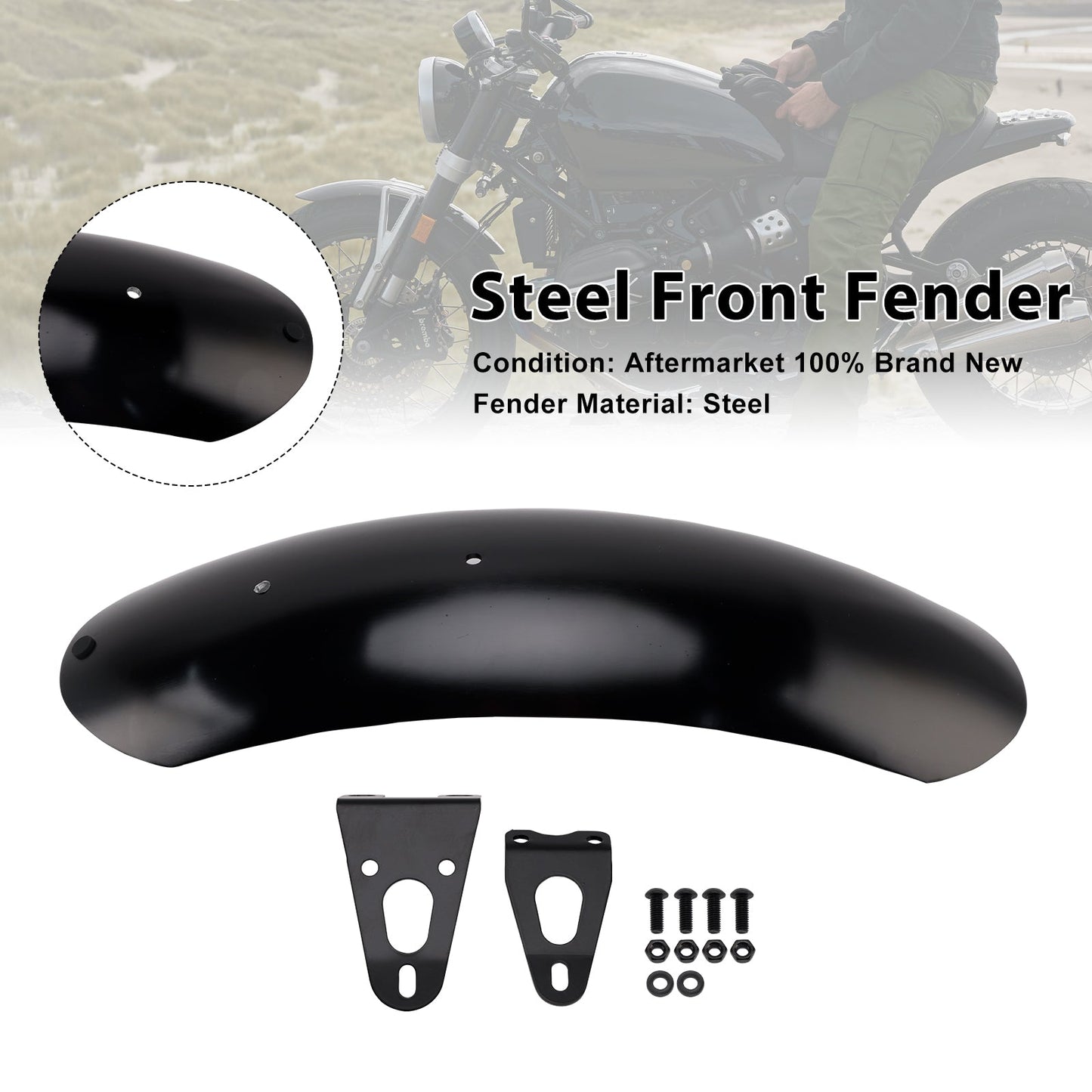 2021-2023 BMW R nineT Option 719 Steel Front Fender