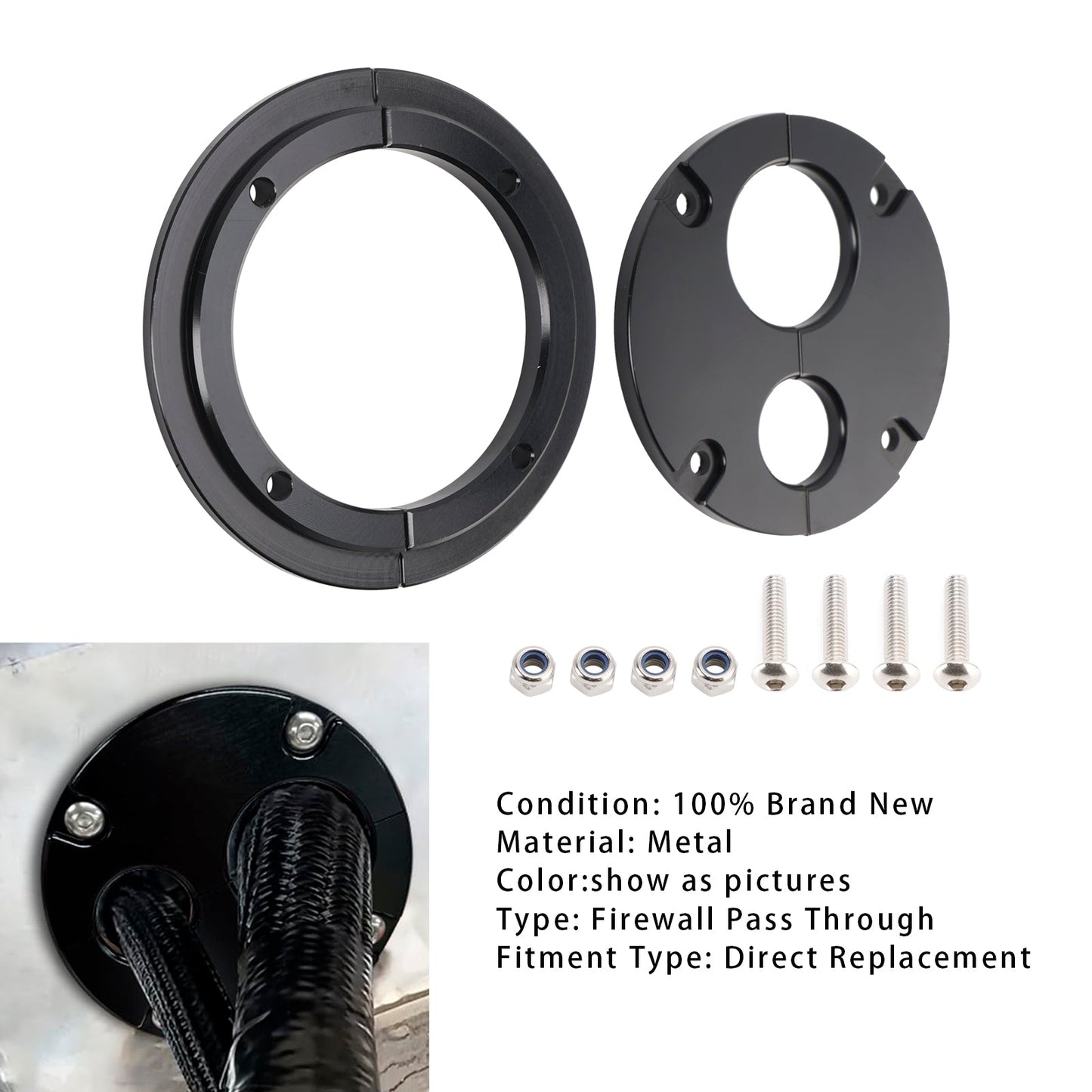 Firewall Pass Through Eliminates Firewall Grommet For Holley Terminator x Max