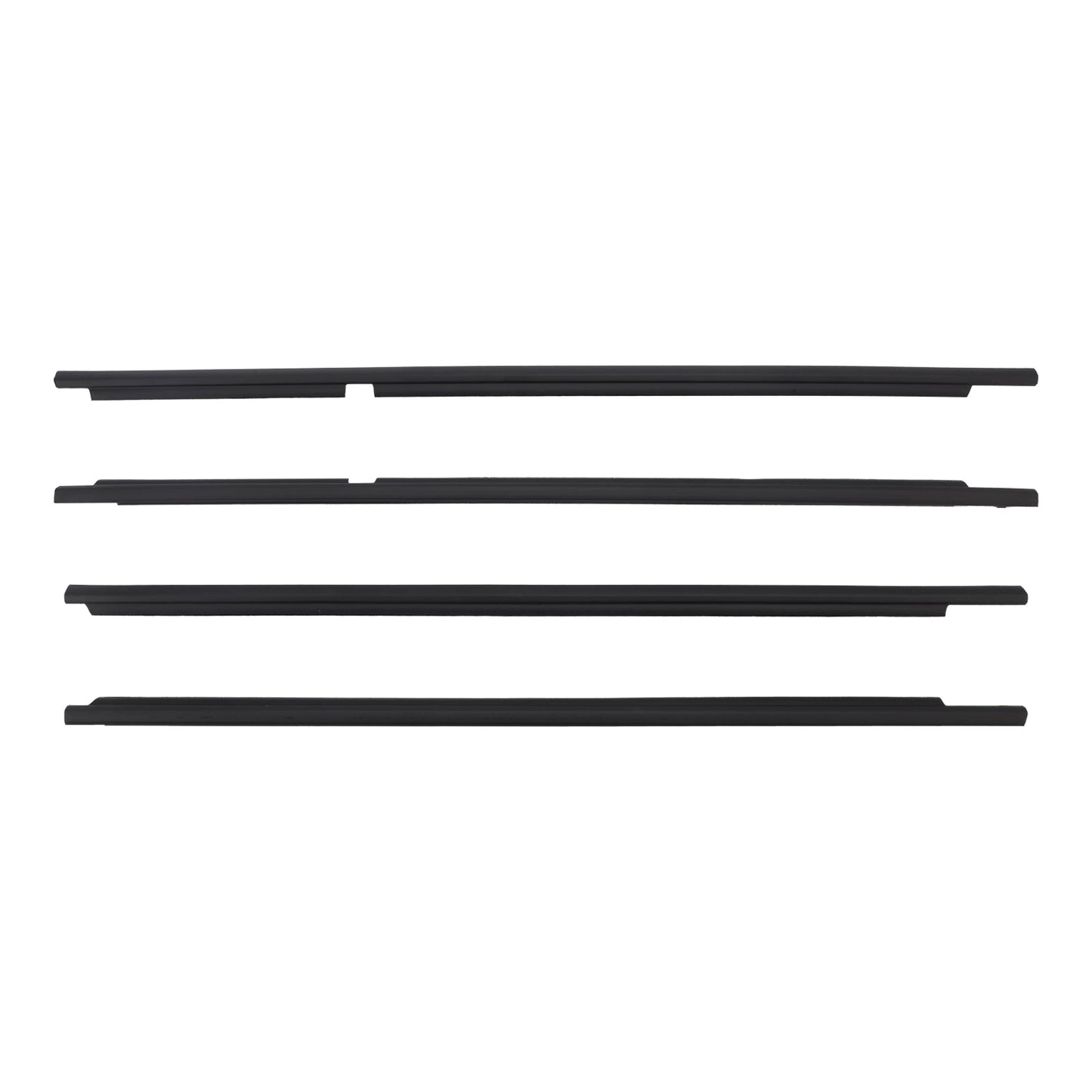 2008-2015 Toyota Land Cruiser LC 200 4PCS Door Glass Belt Outer Molding Weatherstrip