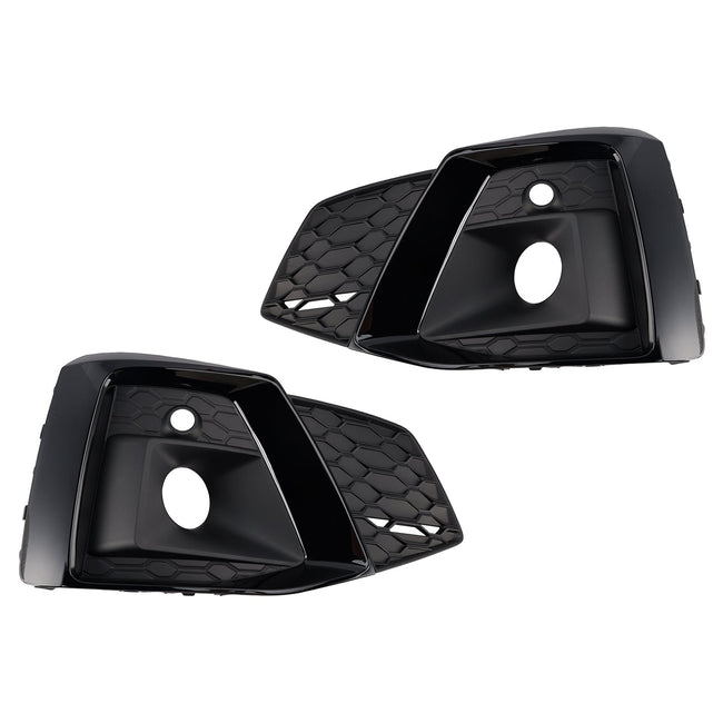 2020-2023 Audi A5 S-line S5 2PCS Front Bumper Fog Light Cover Grille 8W6807682T3Q7