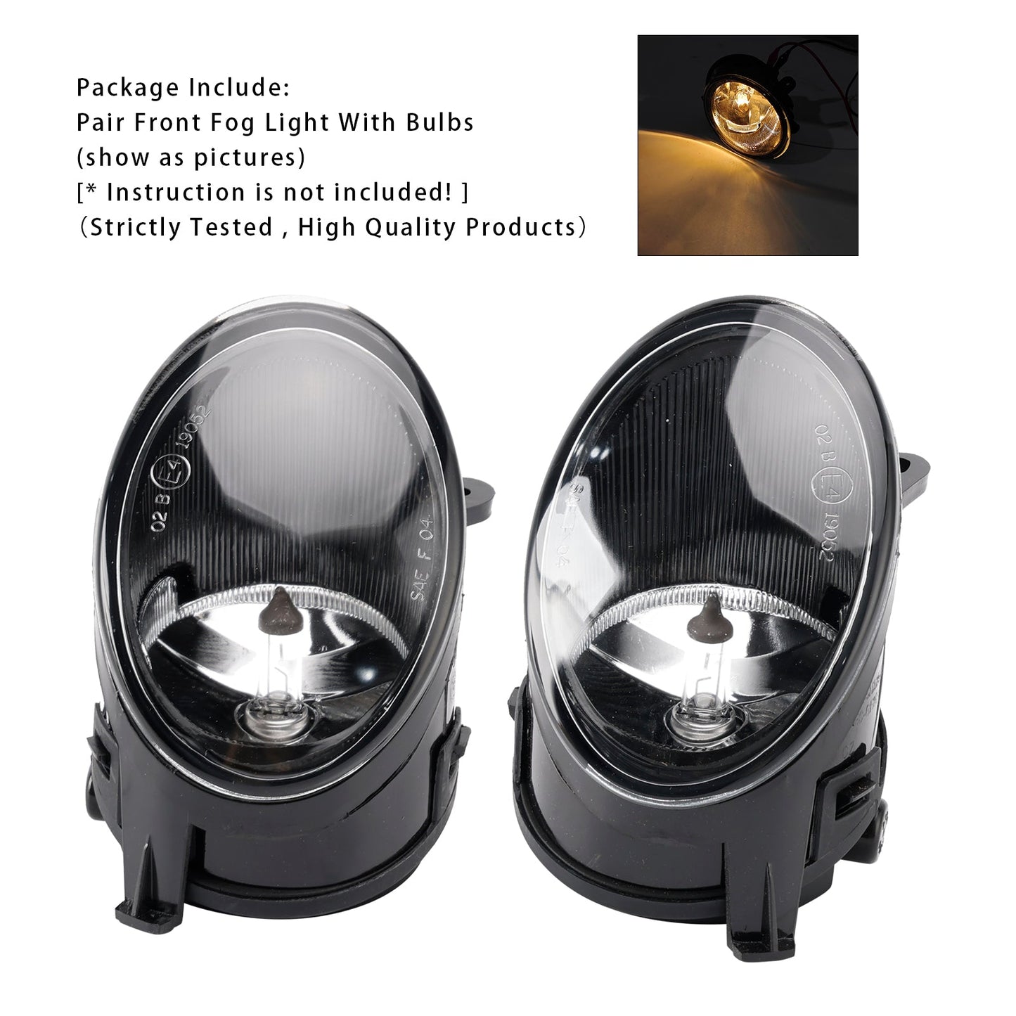 2005 2006 2007 2008 Audi A6 C6 Pair Front Bumper Driving Fog Light