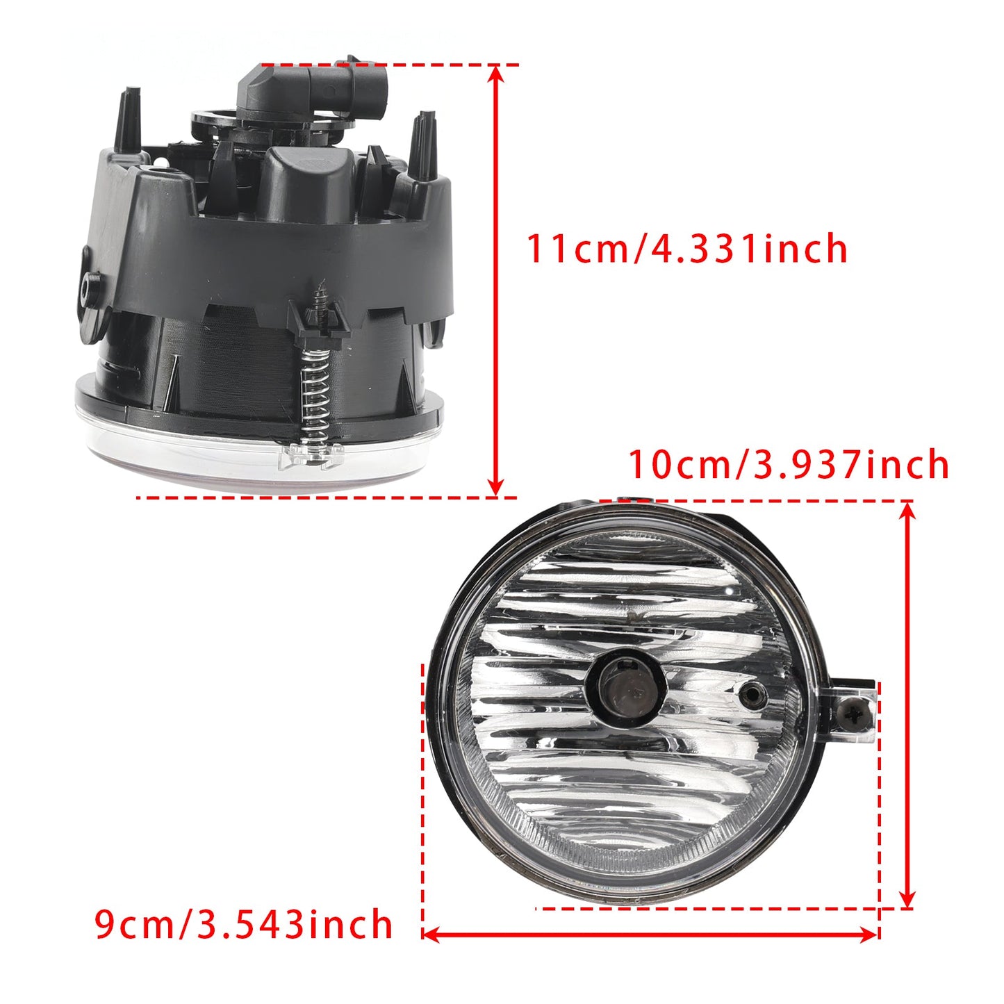 Pair Fog Lights For Dodge Chrysler Caliber Jeep Compass 4805857AA