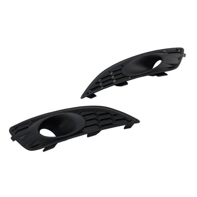 2013-2017 Ford Fiesta 2PCS Matte Black Front Fog Light Lamp Cover Grille
