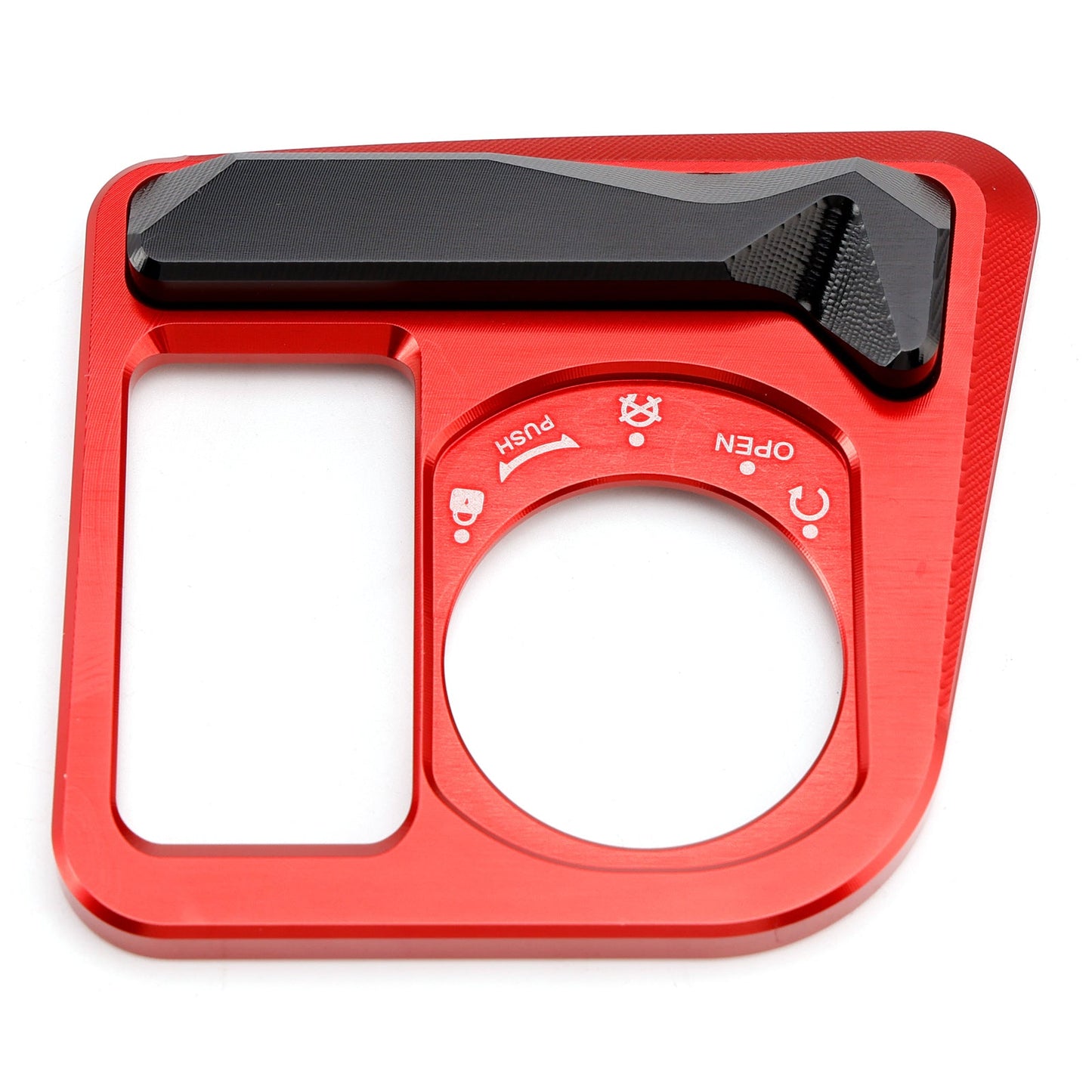 Aluminum Key Cylinder Cover Red For Honda PCX125 PCX160 2021-2024