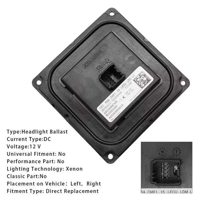 LED Headlight Ballast Control Unit Module A2C90665603，260559976R