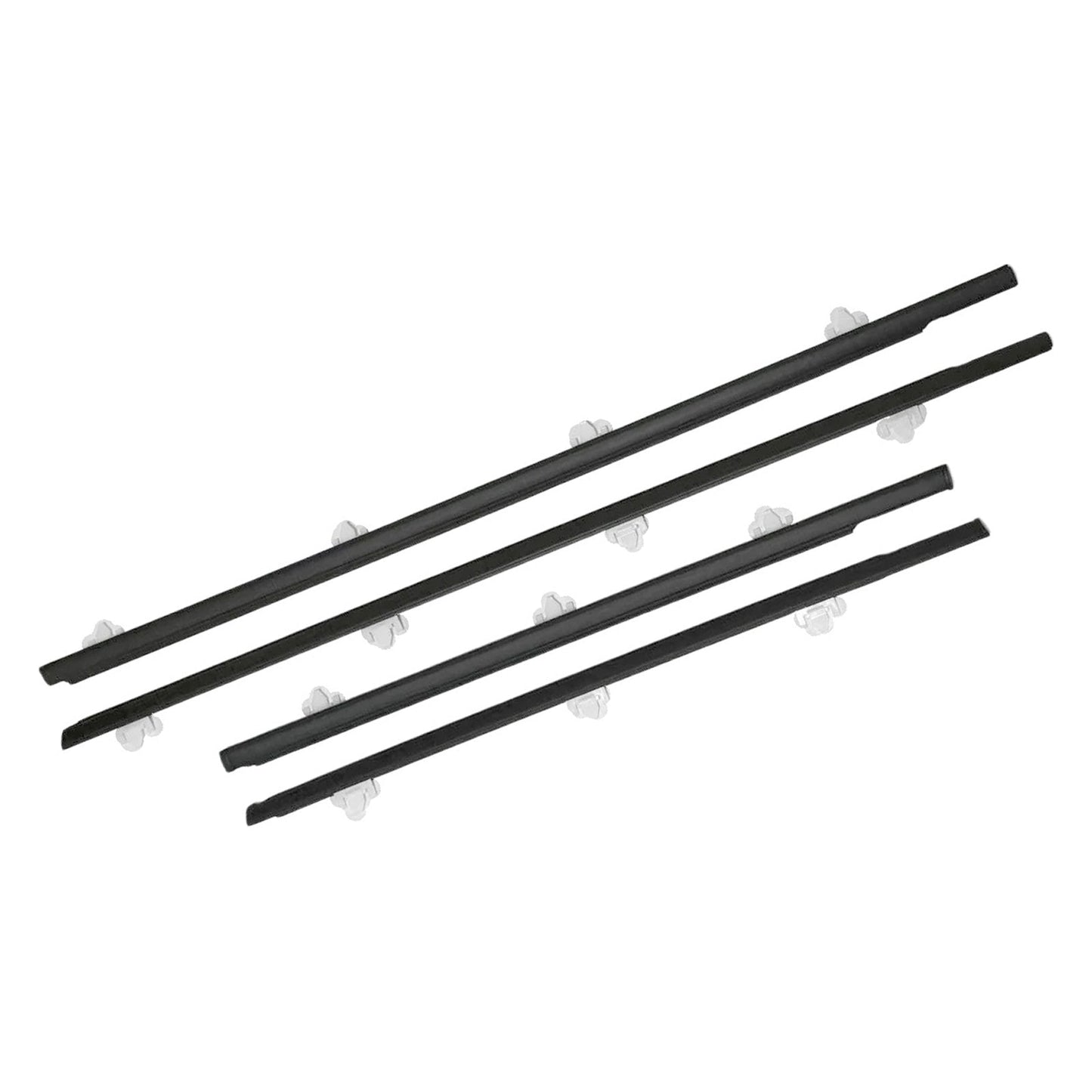 4PCS Window Sweep Weatherstrips For Nissan Sunny B13 1991-1994