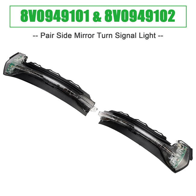 2012-2020 Audi A3 S3 RS3 8V Pair Side Mirror Turn Signal Light 8V0949101 8V0949102