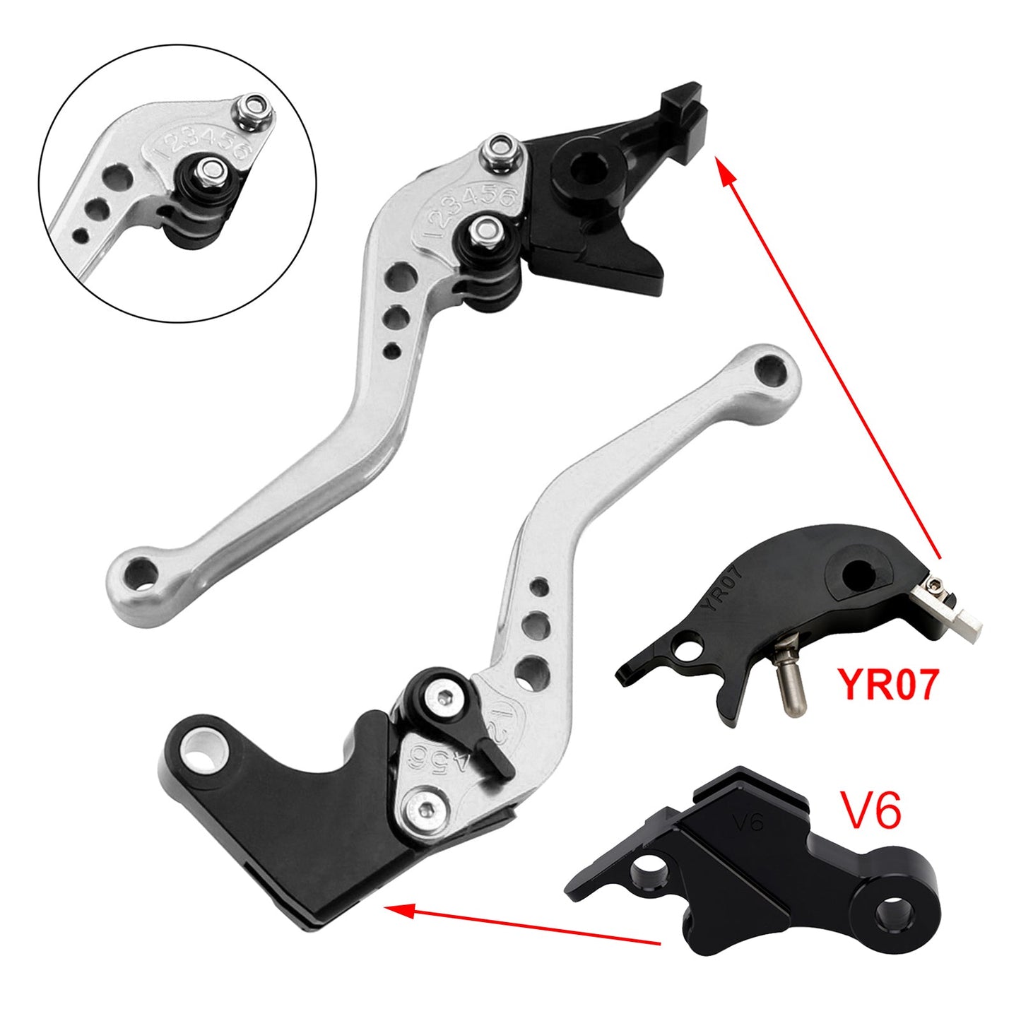 NEW Short Clutch Brake Lever fit for YAMAHA XSR900 XSR900GP MT-09 MT-09SP 24-25