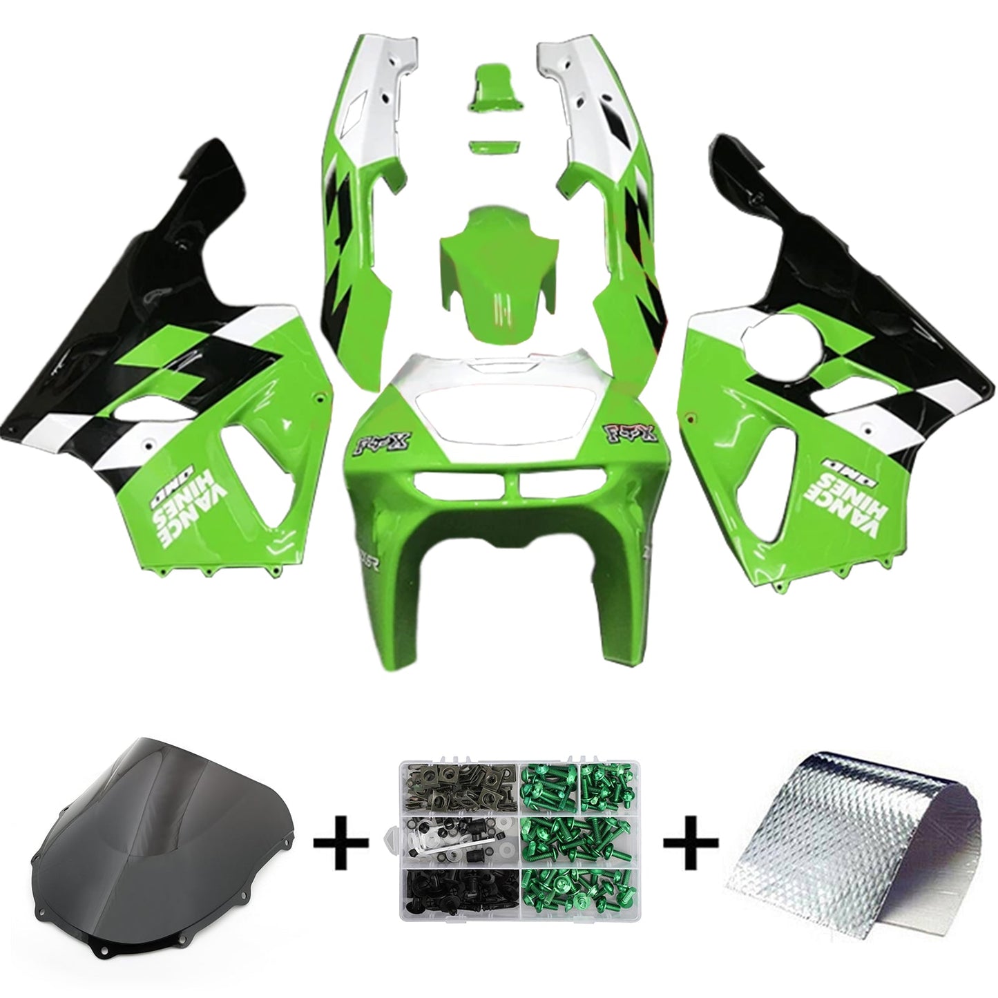 1996-2003 Kawasaki ZX-7R Injection Fairing Kit Bodywork Plastic ABS