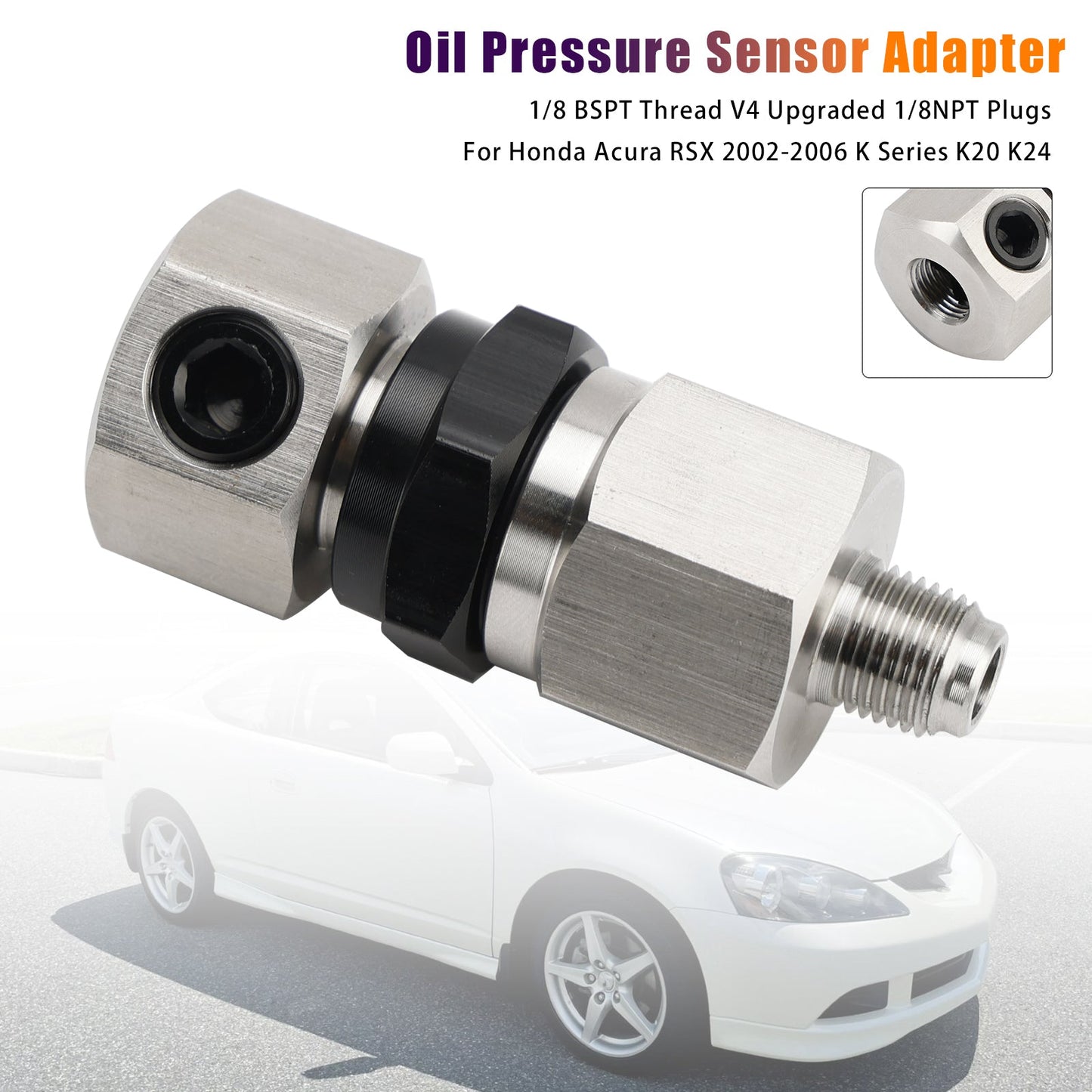 2002-2006 Honda Acura RSX K Series K20 K24 Oil Pressure Sensor Adapter