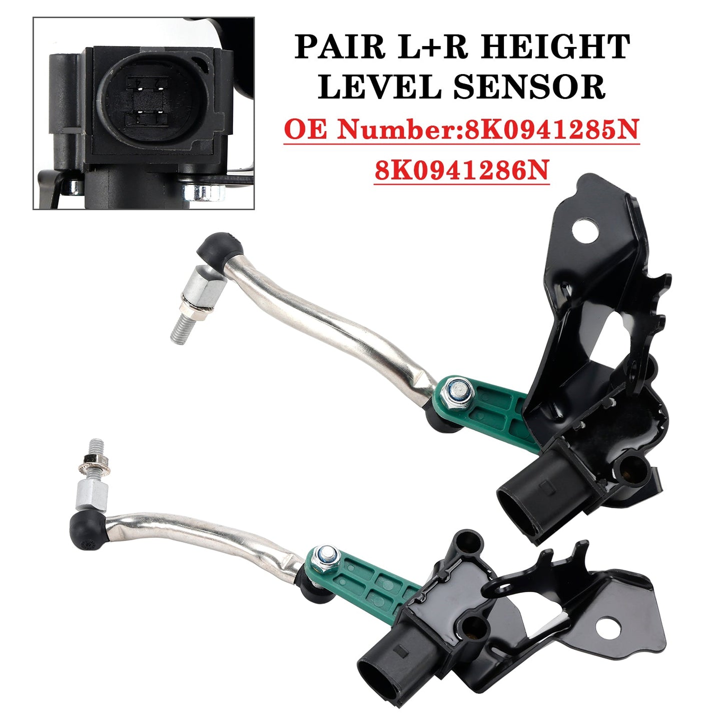2009-2016 Audi A4 Allroad 2x Suspension Ride Height Sensor 8K0941285N 8K0941286N