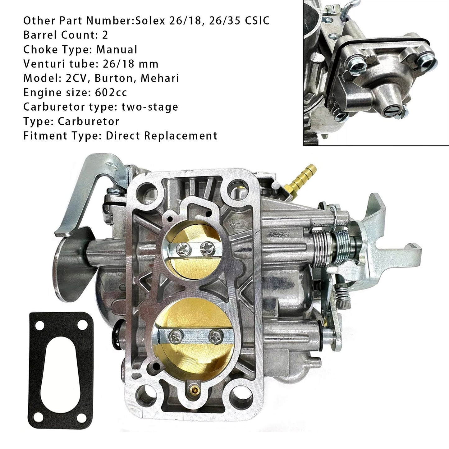 Acadiane Carburetor