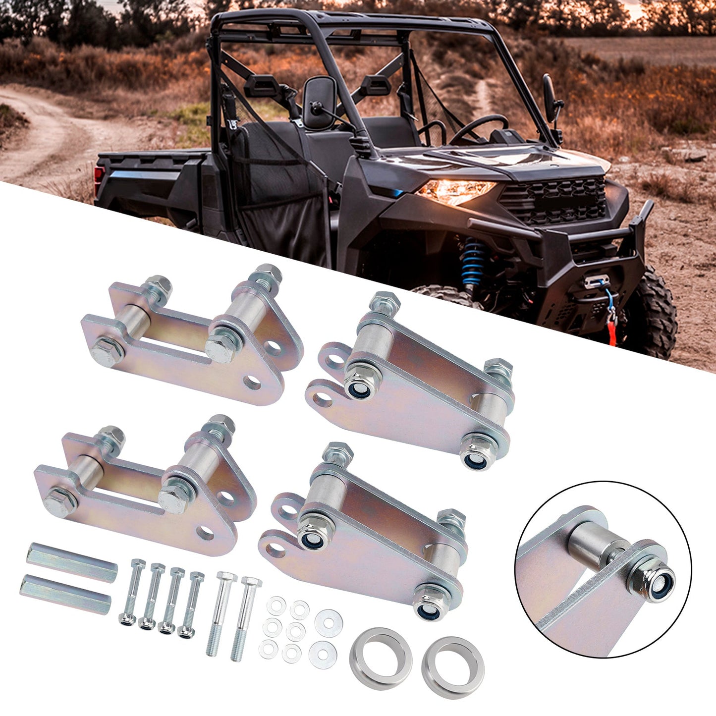 2020-2025 Polaris Ranger 1000 Lift Kit 3 Inches Front & Rear Rise Suspension