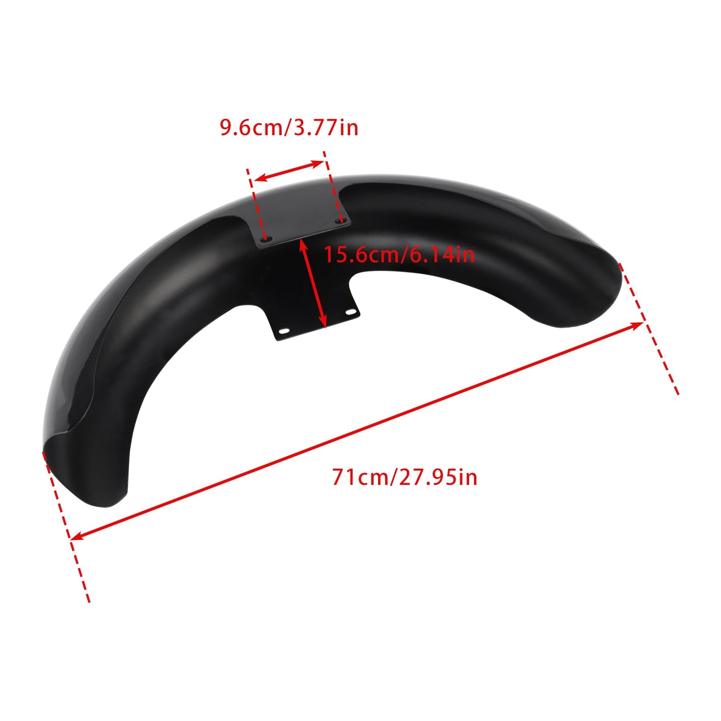 2025 Harley Touring Street Glide Ultra 19" Wrap Front Fender Iron