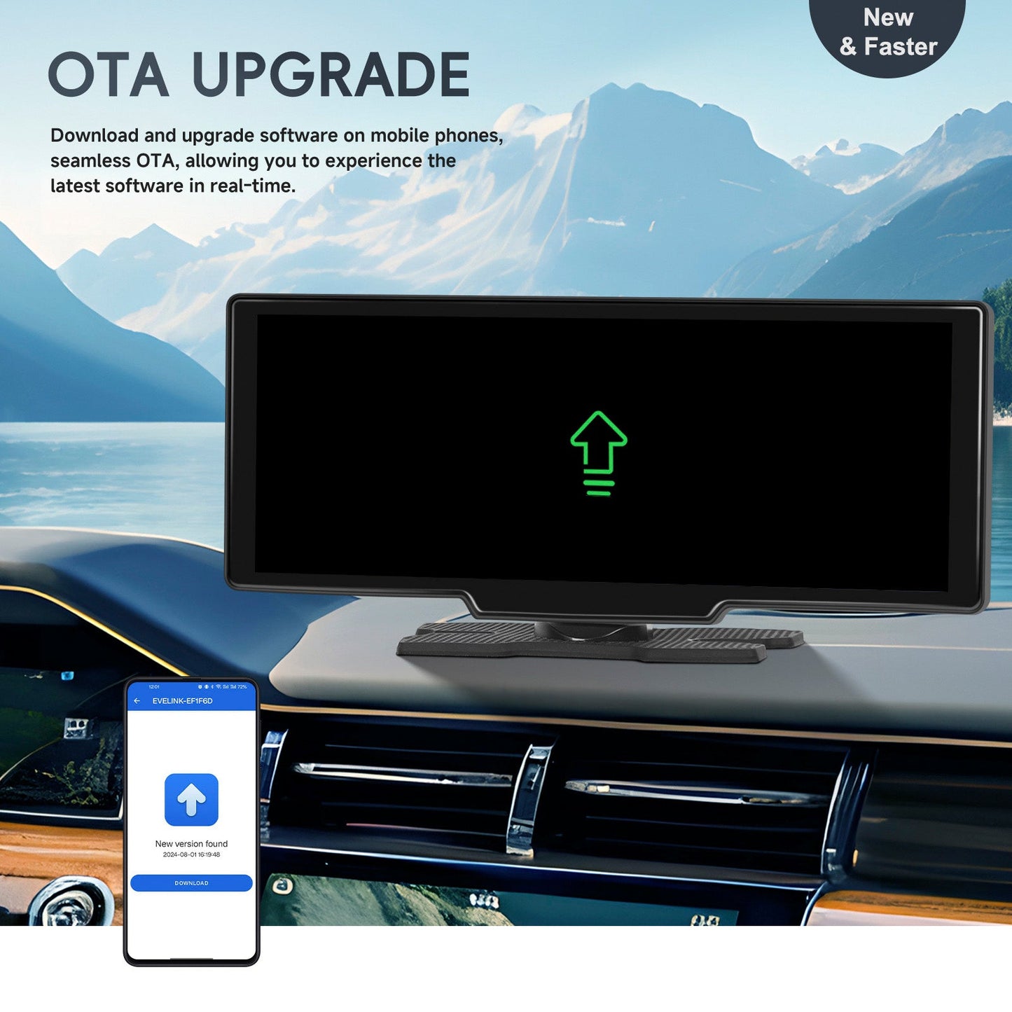 10.26 HD Display Car Navigation System CarPlay all-in-one Machine 12 LED Camera