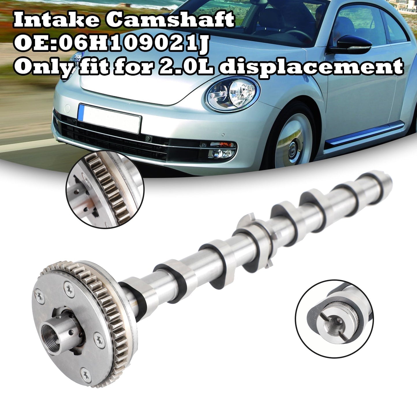 2012-2013 Volkswagen Beetl 2.0L Intake Camshaft Timing Gear Assembly for VW 06H109021J
