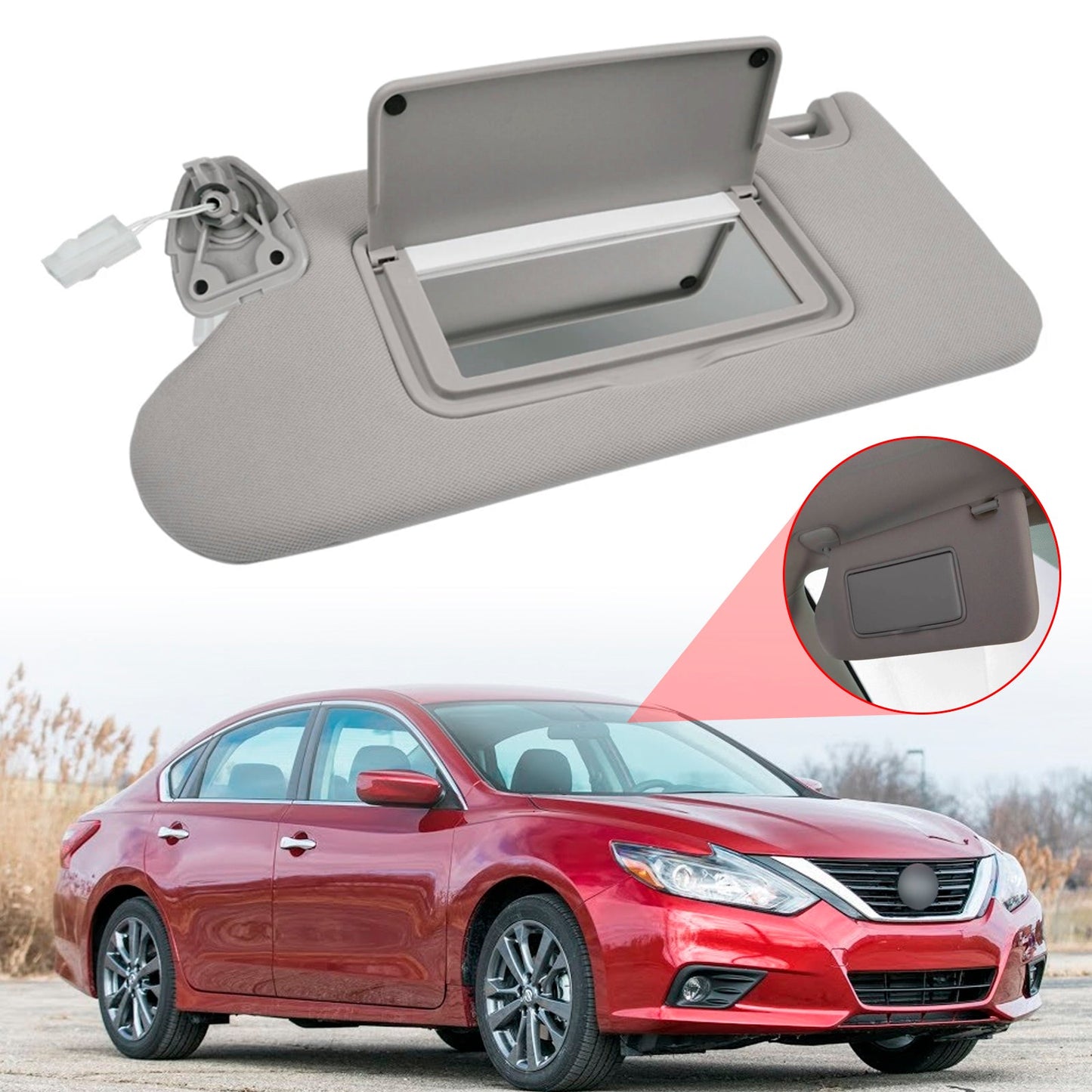 2013-2018 Nissan Altima Gray Left Side Sun Visor 964013TA2A