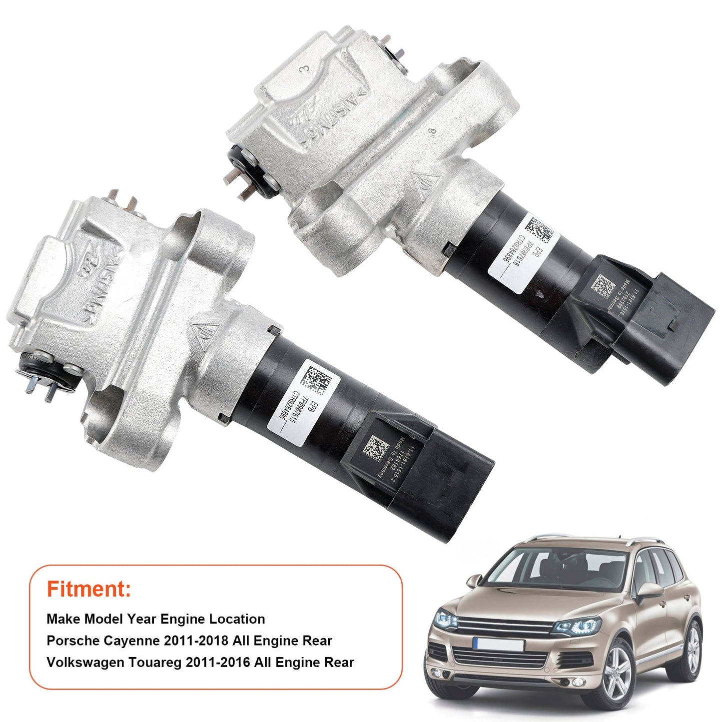 Rear L+R Parking Brake Actuator Fit For Volkswagen Touareg 11-16 Porsche Cayenne 7P0609724B