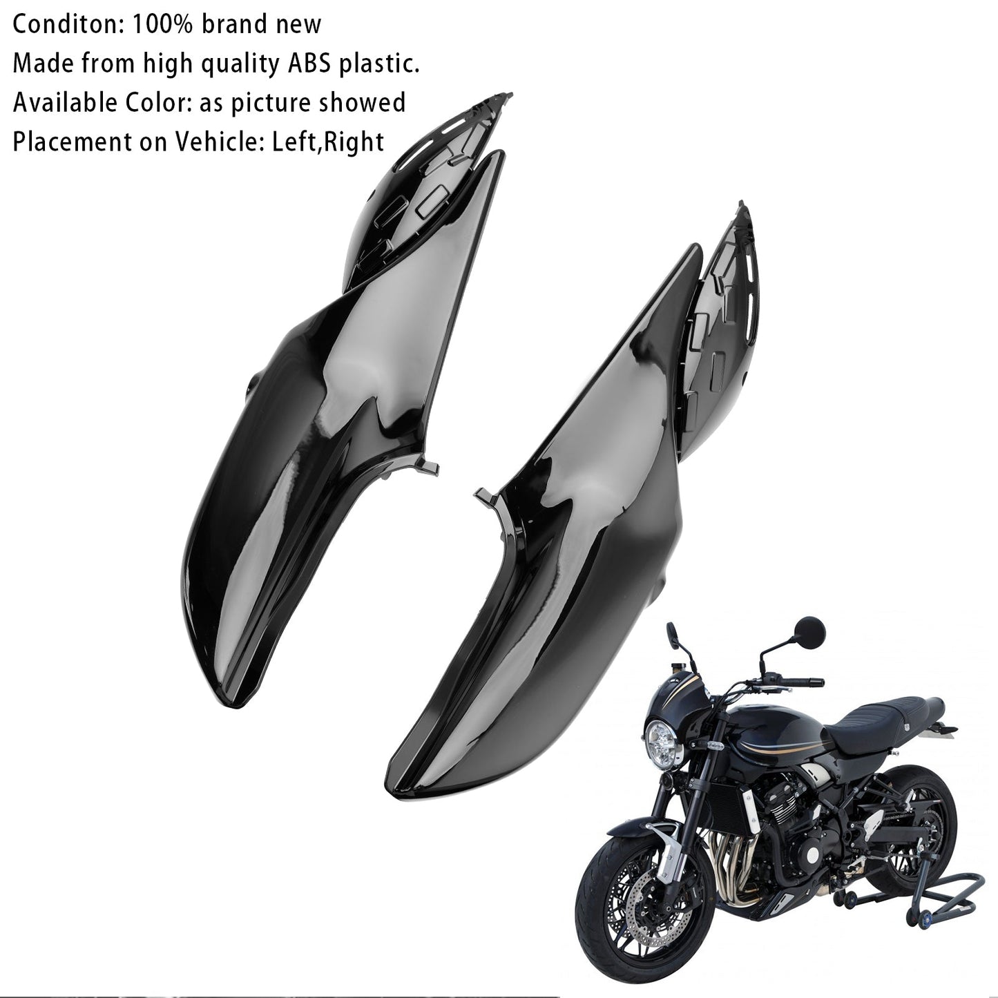 2018-2024 Kawasaki Z900RS Side Frame Panel Protector Fairings Cover