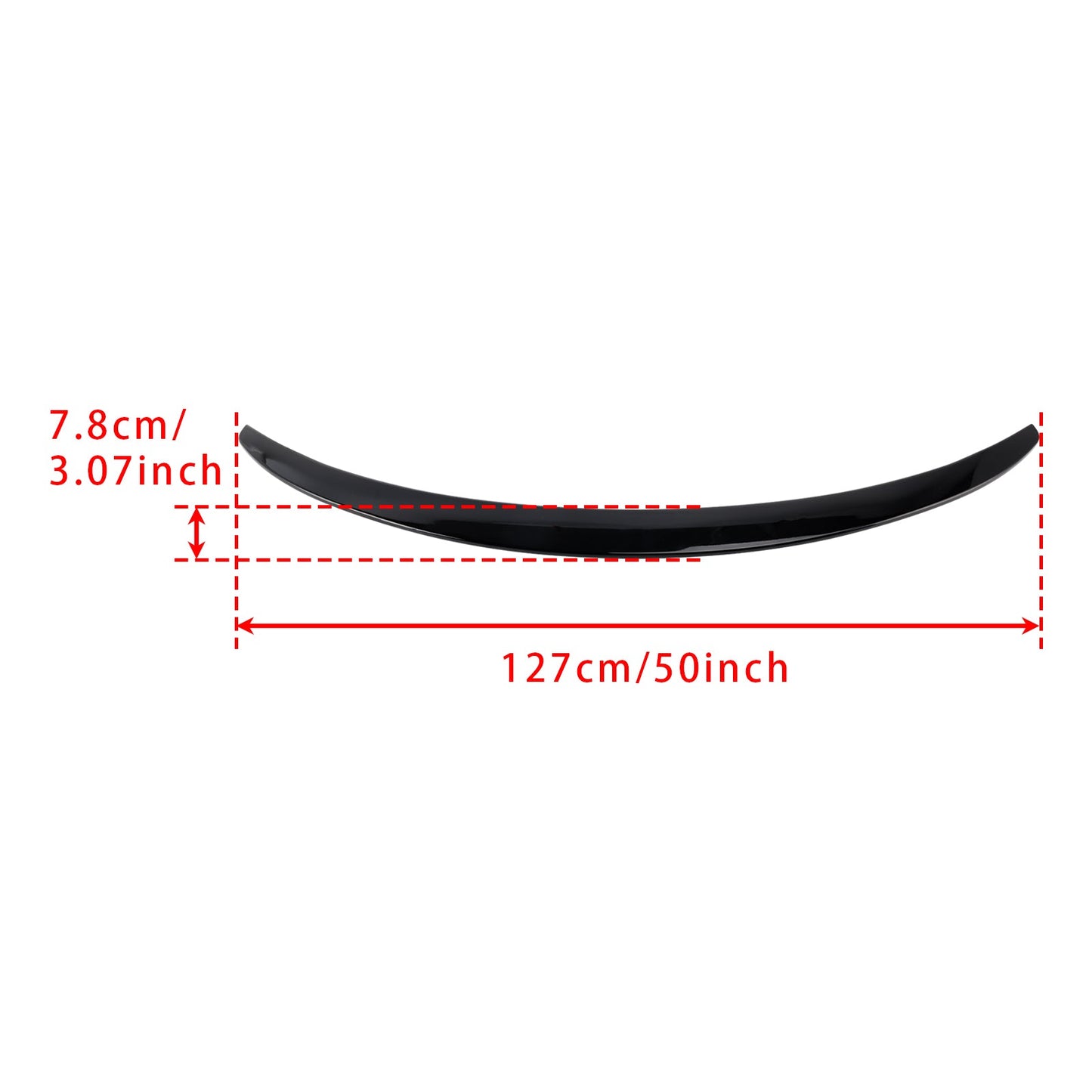 2014-2021 Mercedes-Benz C-Class W205 C205 Coupe Gloss Black Rear Spoiler