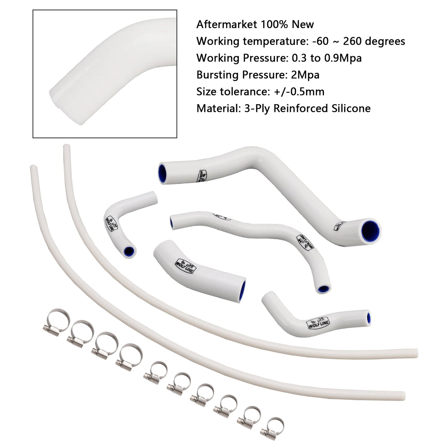 2023-2025 Suzuki GSX-8S Silicone Radiator coolant Hose