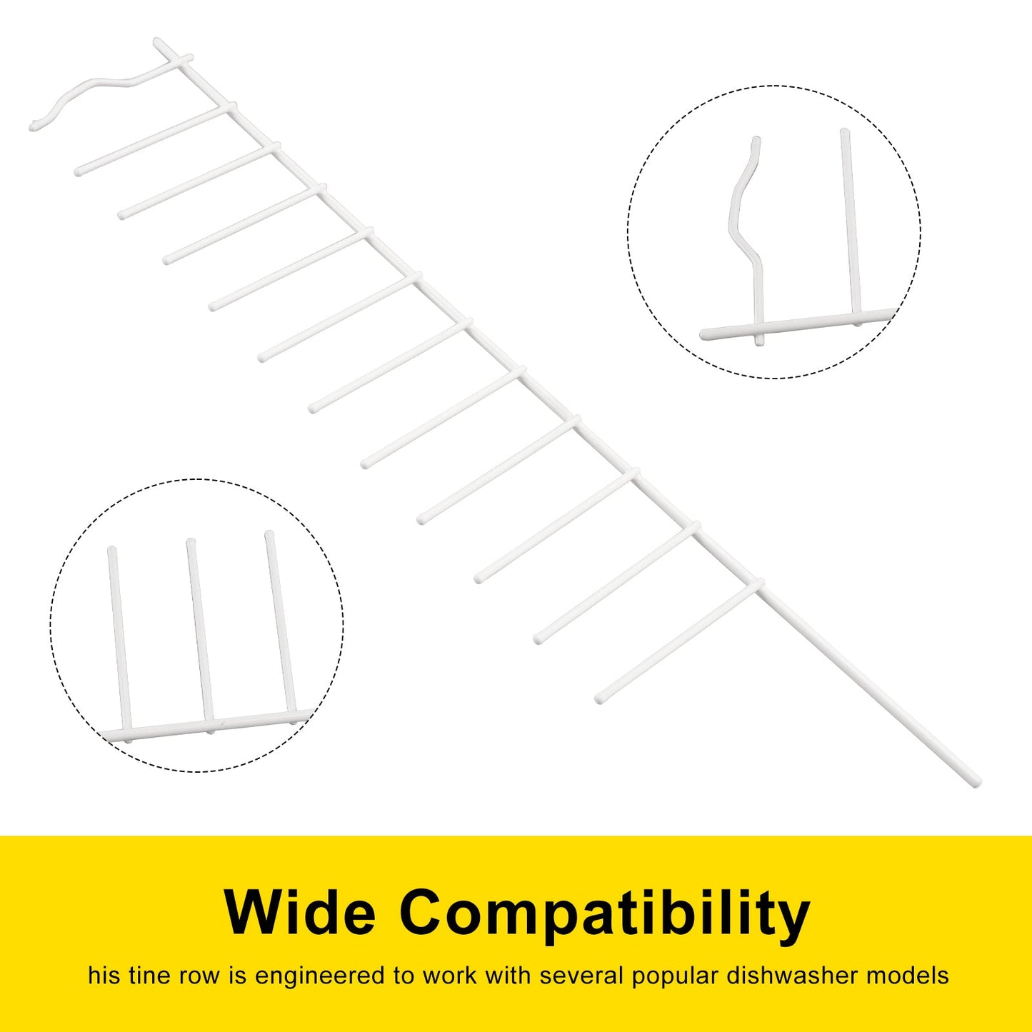 Repl AP5951430 WP8051250 Dishwasher Tine Row W10728160 For Kenmore/KA/Maytag