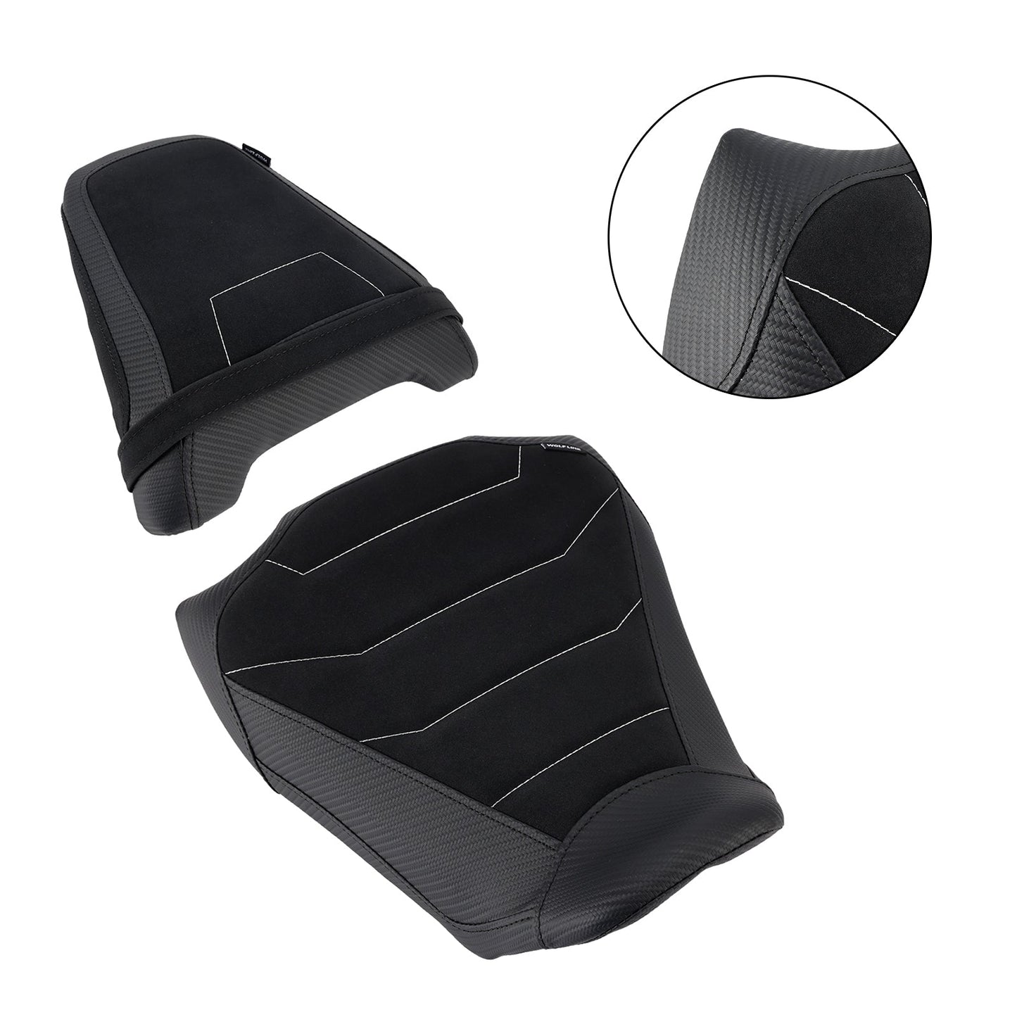 2024-2025 For Honda Cb650R Cbr650R Driver&Passenger Seat Kit Rear Cushion Black1