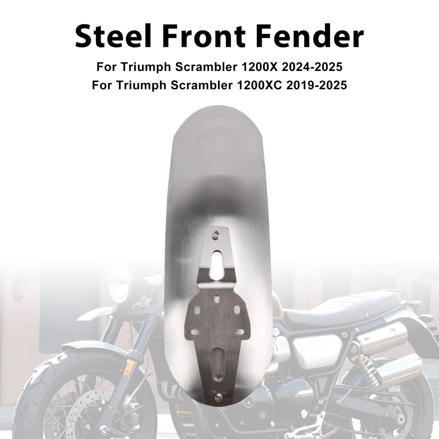 2019-2025 Triumph Scrambler 1200XC Steel Front Fender Mudguard