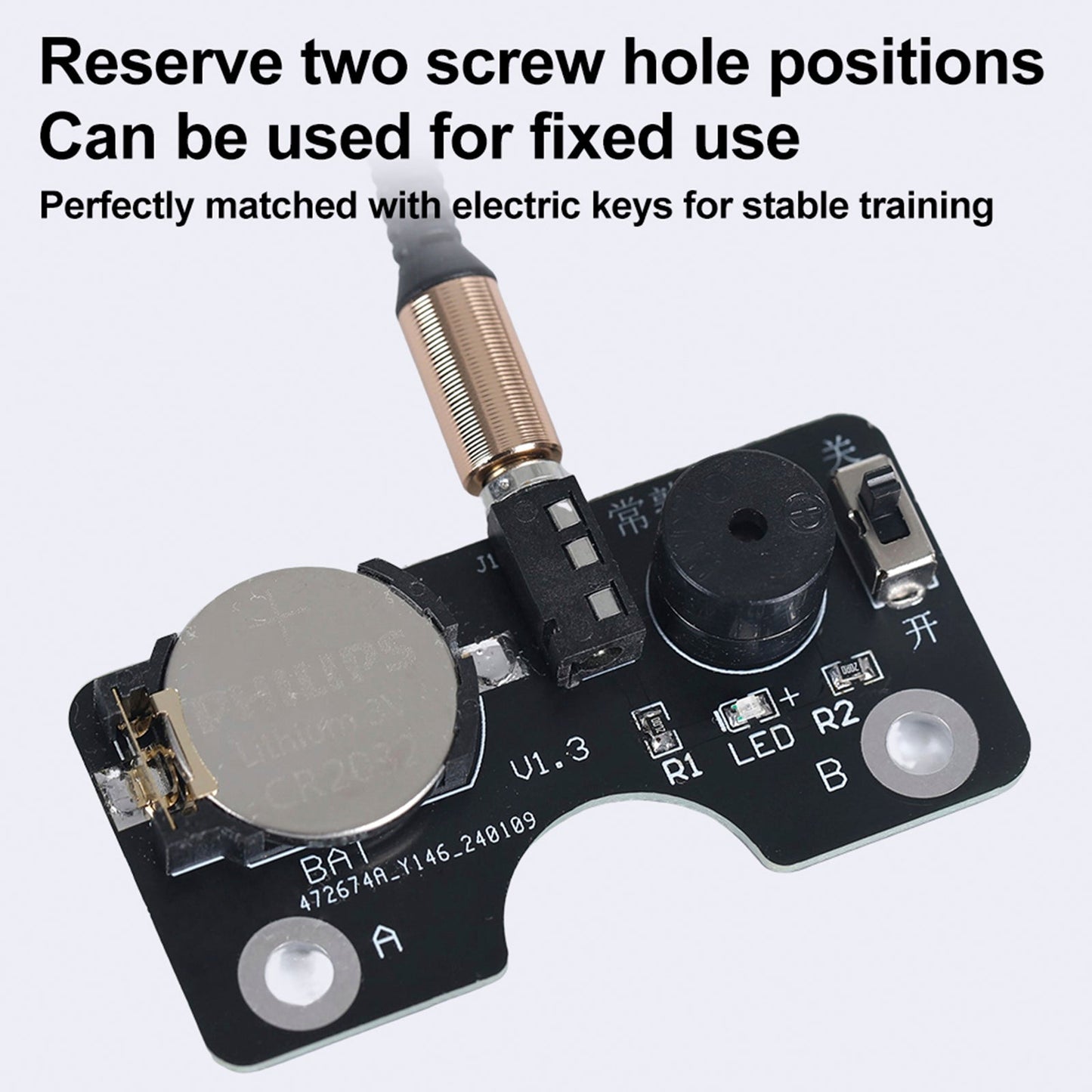 Morse Code CW Transmission Trainer Key Sound Light Circuit Board For Manual Key