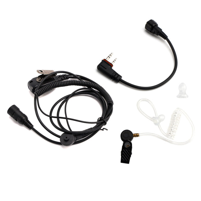 102B Transparent Air Tube Earphone In-ear with A24 Line For ICOM A25CE A25N A24