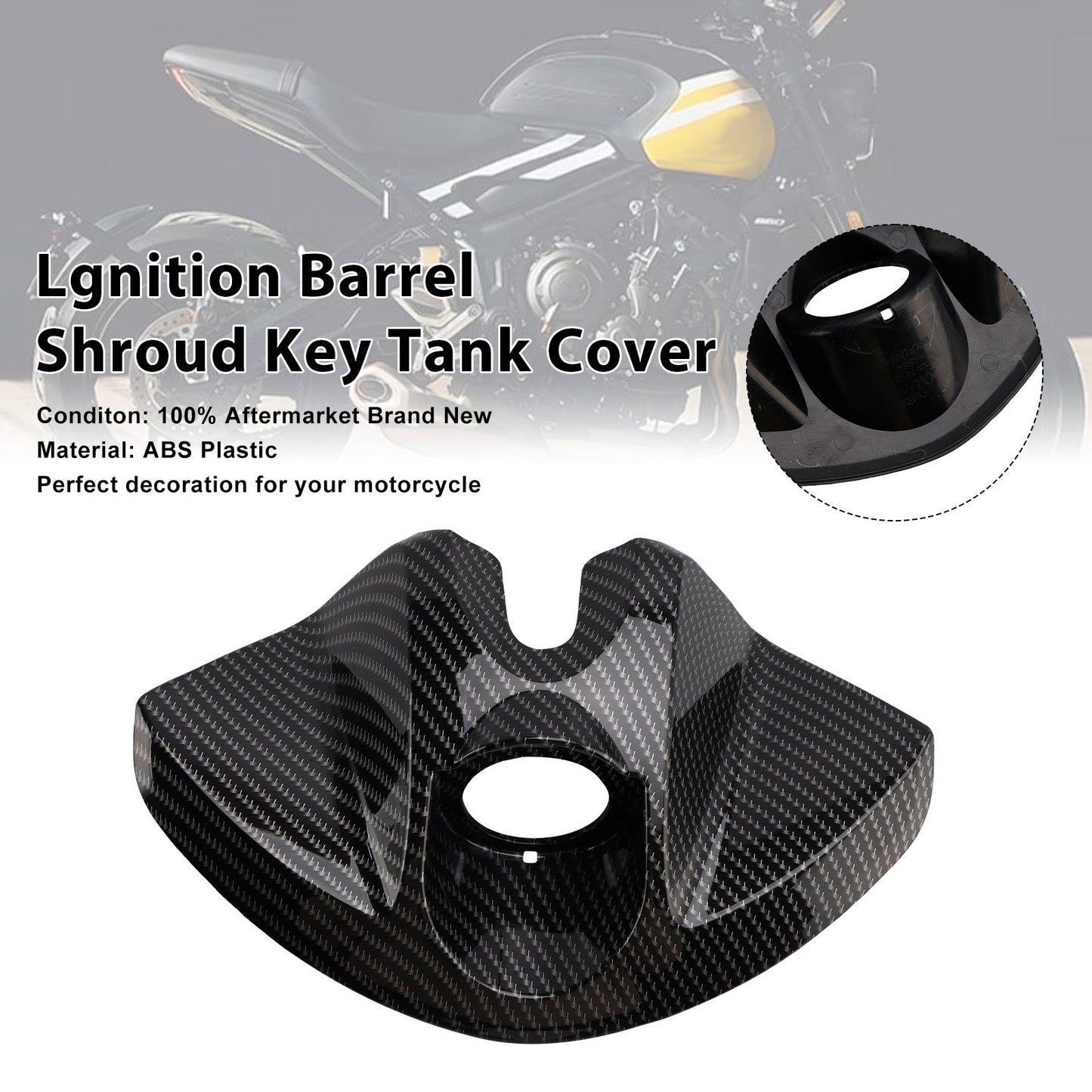 2022-2025 Trident 660 Lgnition Barrel Shroud Key Tank Cover