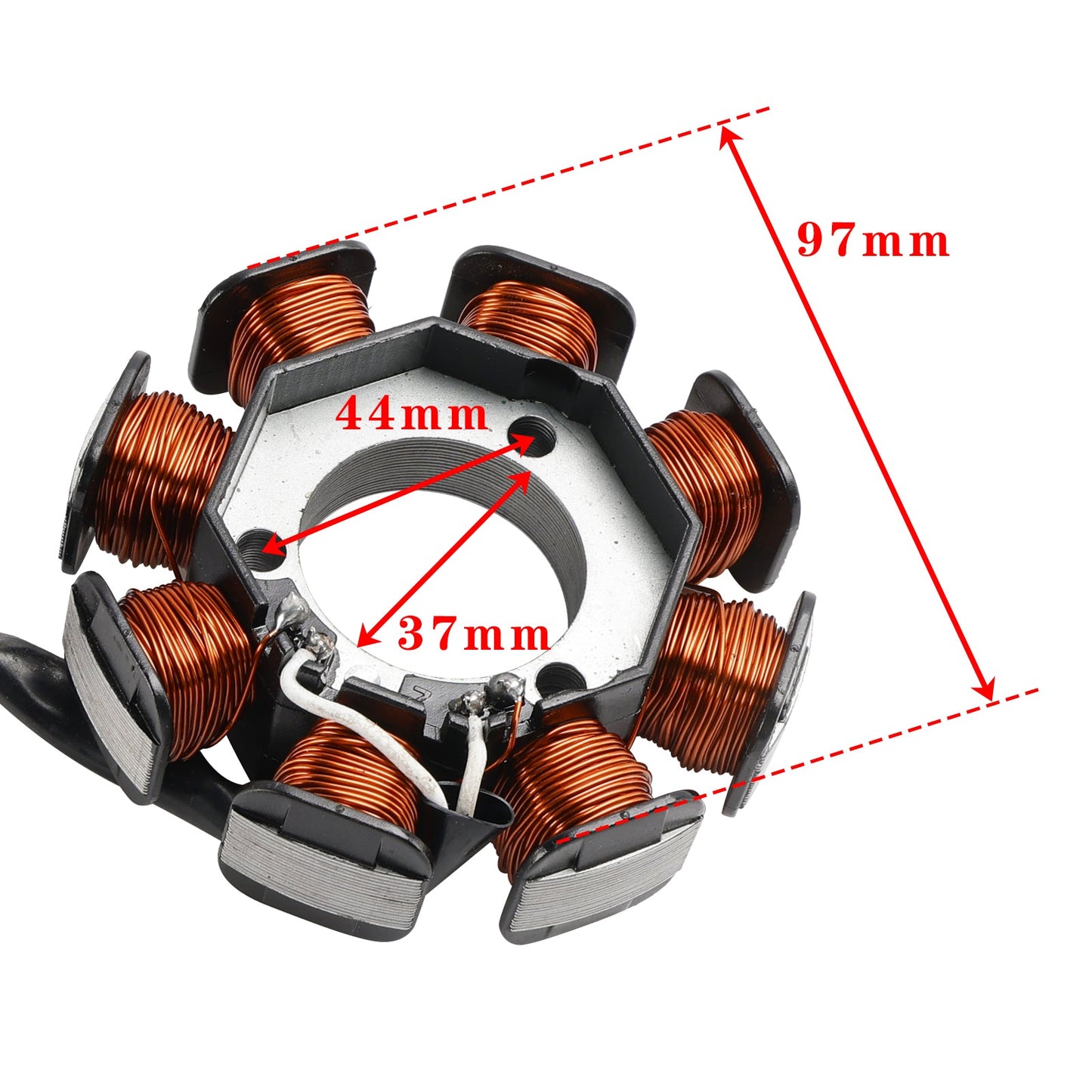 Alternator Stator 8 Coil For Yamaha YBR125ED 2005-2006 YBR125ESD 2008-2012
