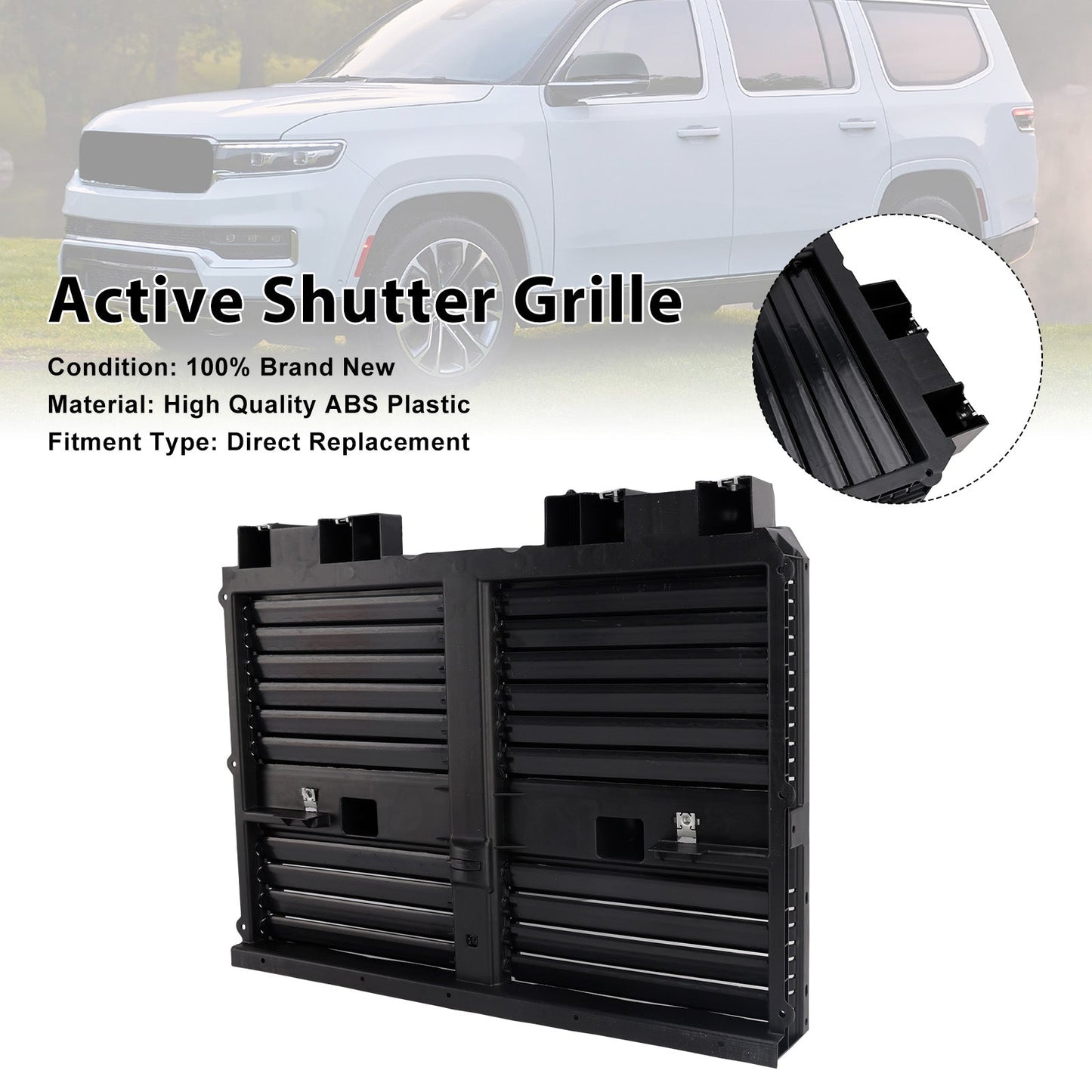 2022-2025 For Jeep Wagoneer L Front Radiator Shutter Assembly 68425775AC