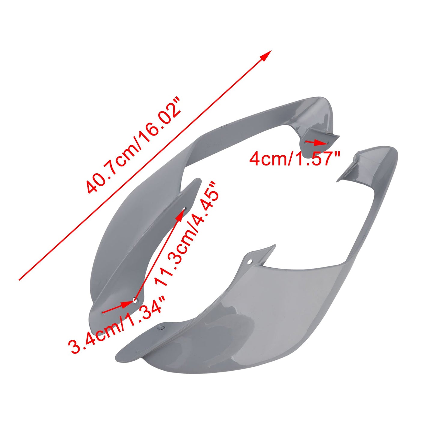 2021-2024 Yamaha YZF R1 R1M Front Side Winglets Wings Spoiler Fairing