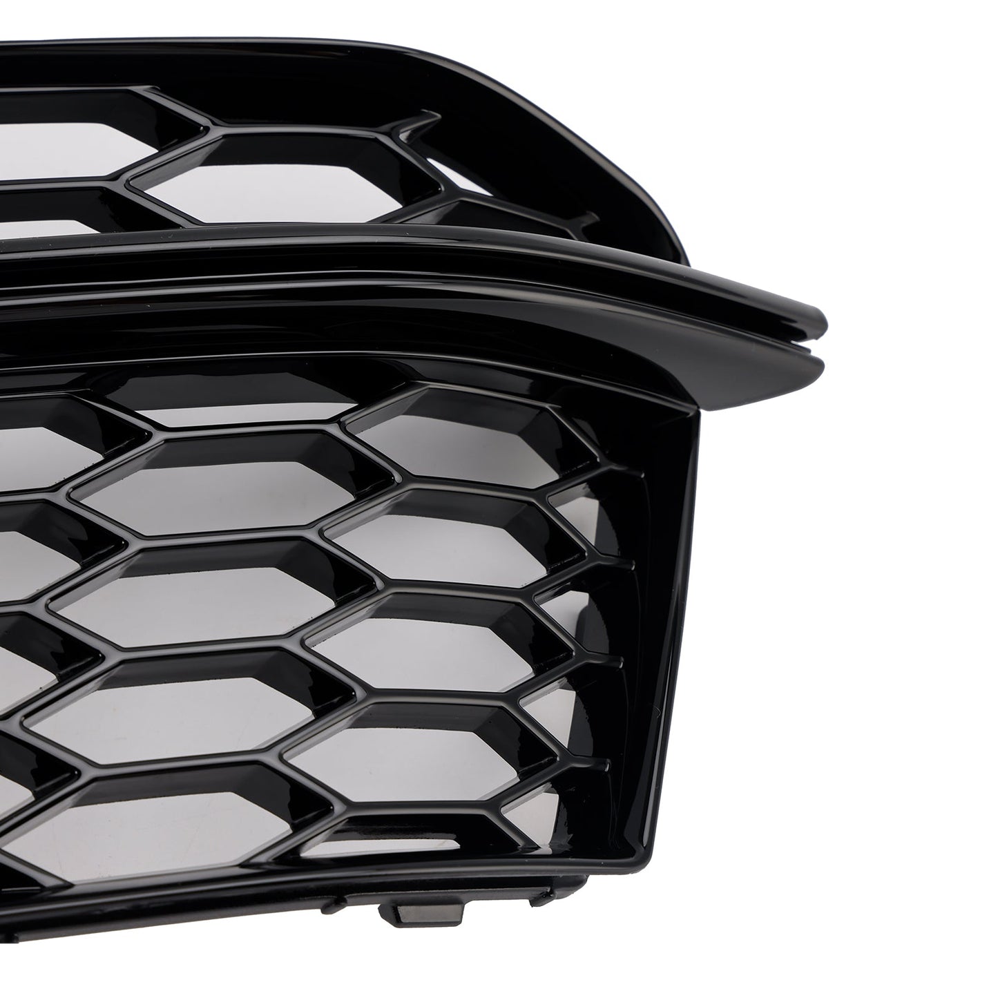 2013-2016 AUDI A5 S-Line S5 2PCS Front Fog Lamp Black Grille Grill