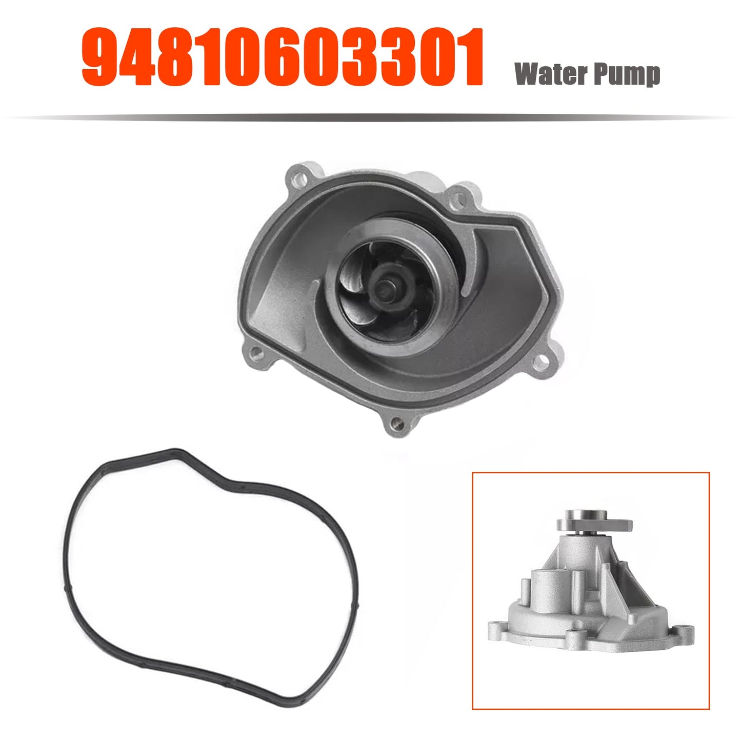 Water Pump 94810603301 for Porsche Macan Panamera Cayenne 2008-2016