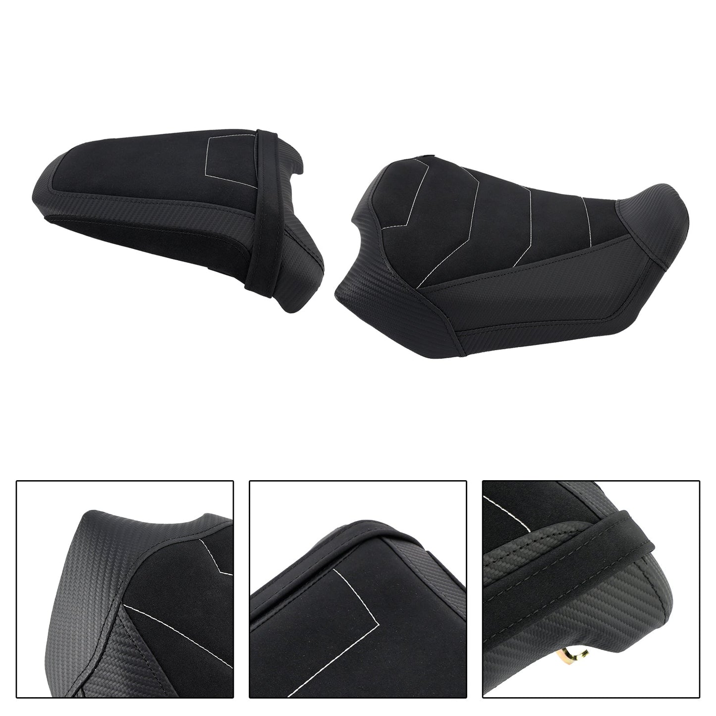 2024-2025 For Honda Cb650R Cbr650R Driver&Passenger Seat Kit Rear Cushion Black1