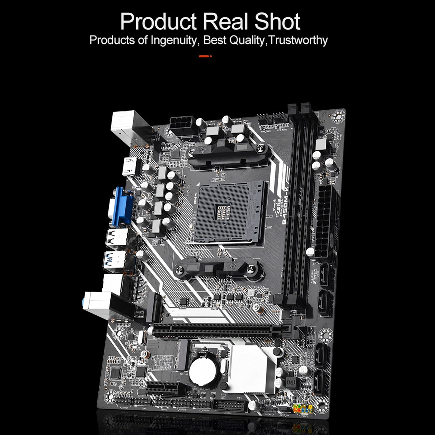 B450M-K Computer Motherboard Desktop DDR4 AM4 CPU WIFI NVME Gigabit Network Card