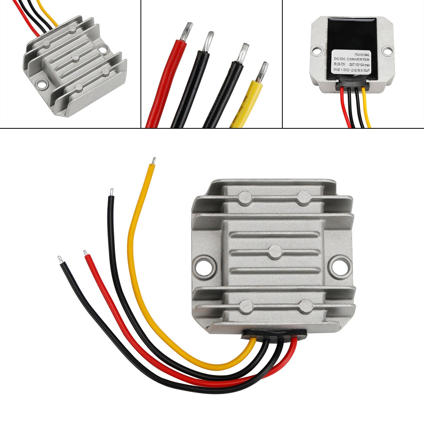 WaterProof 20-72V to 12V 10A 120W Step Down DC/DC Power Converter Regulator