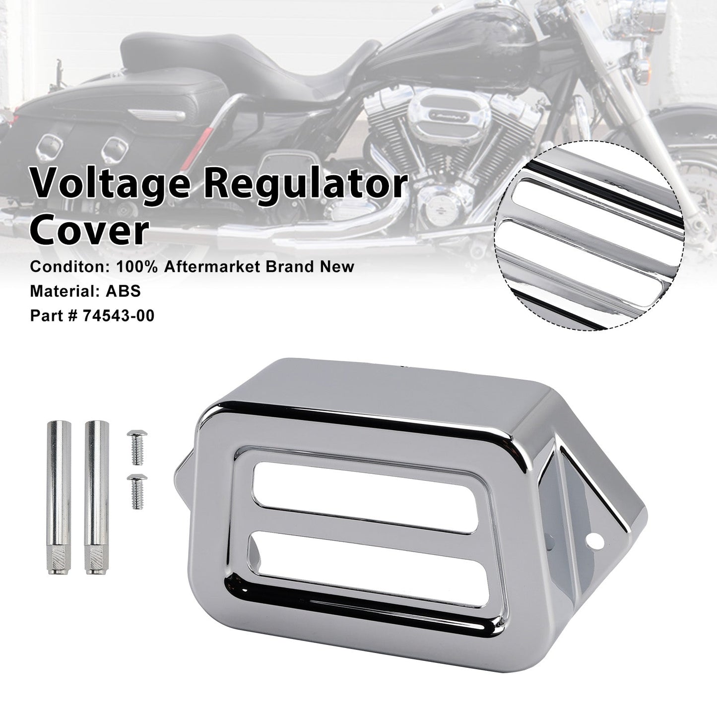 Voltage Regulator Cover For Road King Electra Street Road Glide 1997-2008