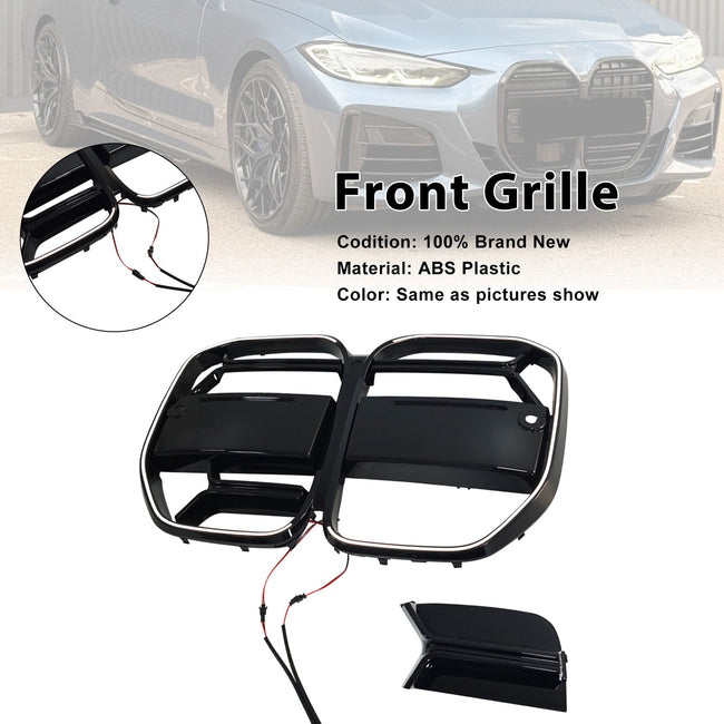 2020-2025 Fit BMW 4 Series G22 G23 G82 W/ACC CS-Style Front Bumper Grille Grill Fit BMW 4 Series G22 G23 G82 W/ ACC