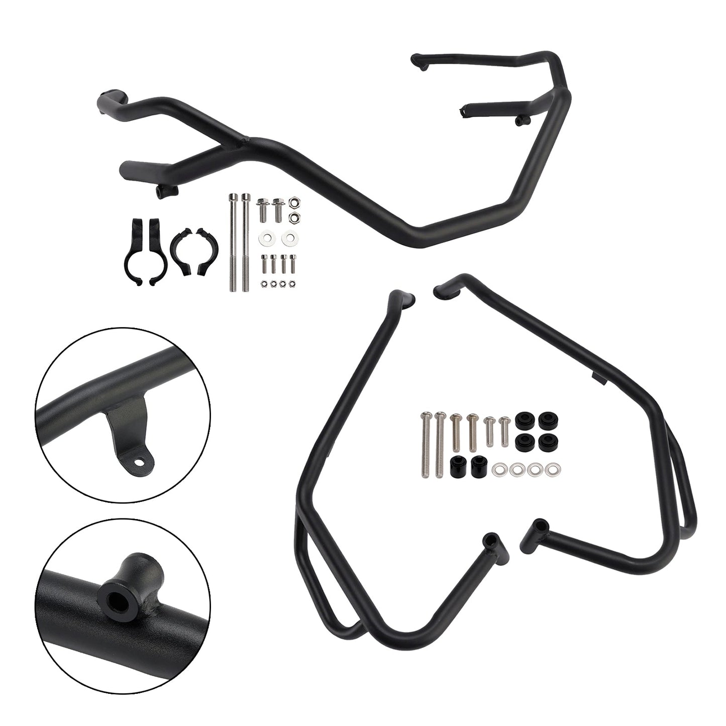 2025+ Honda X-Adv 750 Upper + Lower Engine Guard Frame Crash Bar Kit Black