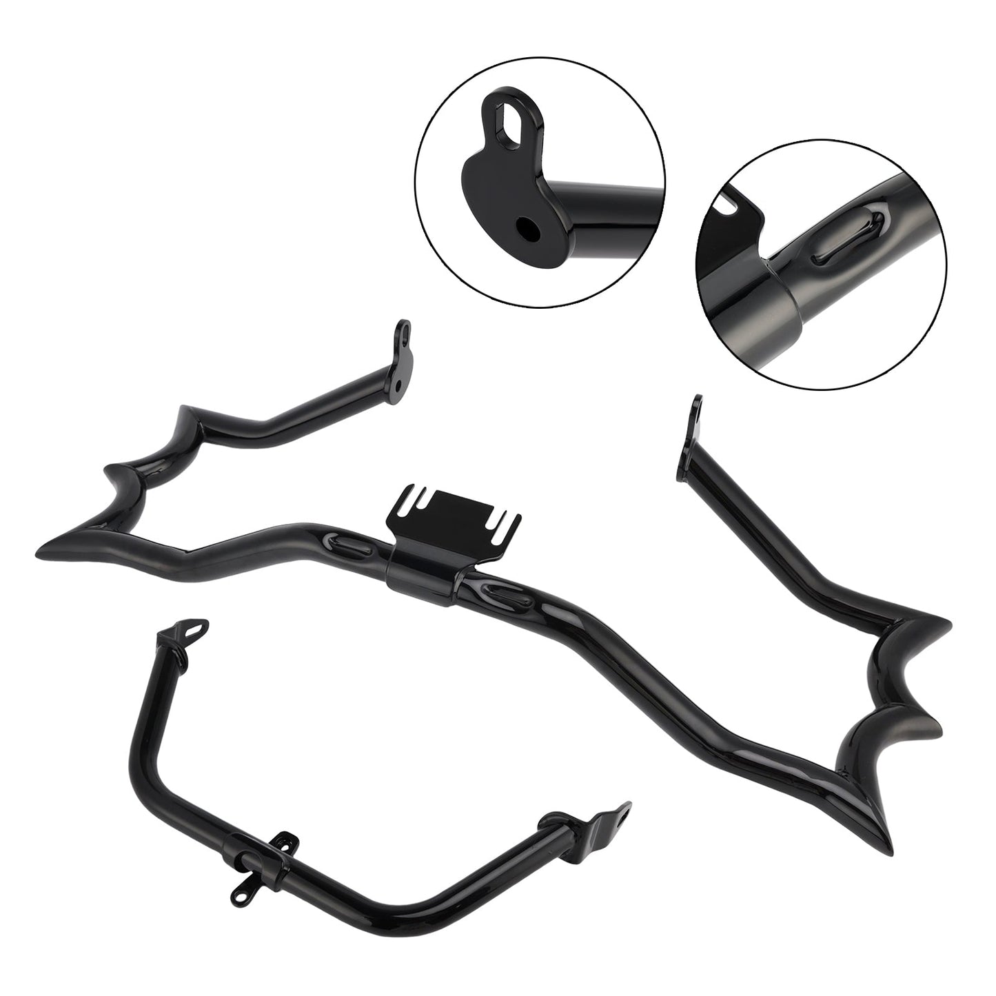 2009-2023 Touring Road King Bumper Engine Guard Fairing Mount Crash Bar Kit Chrome