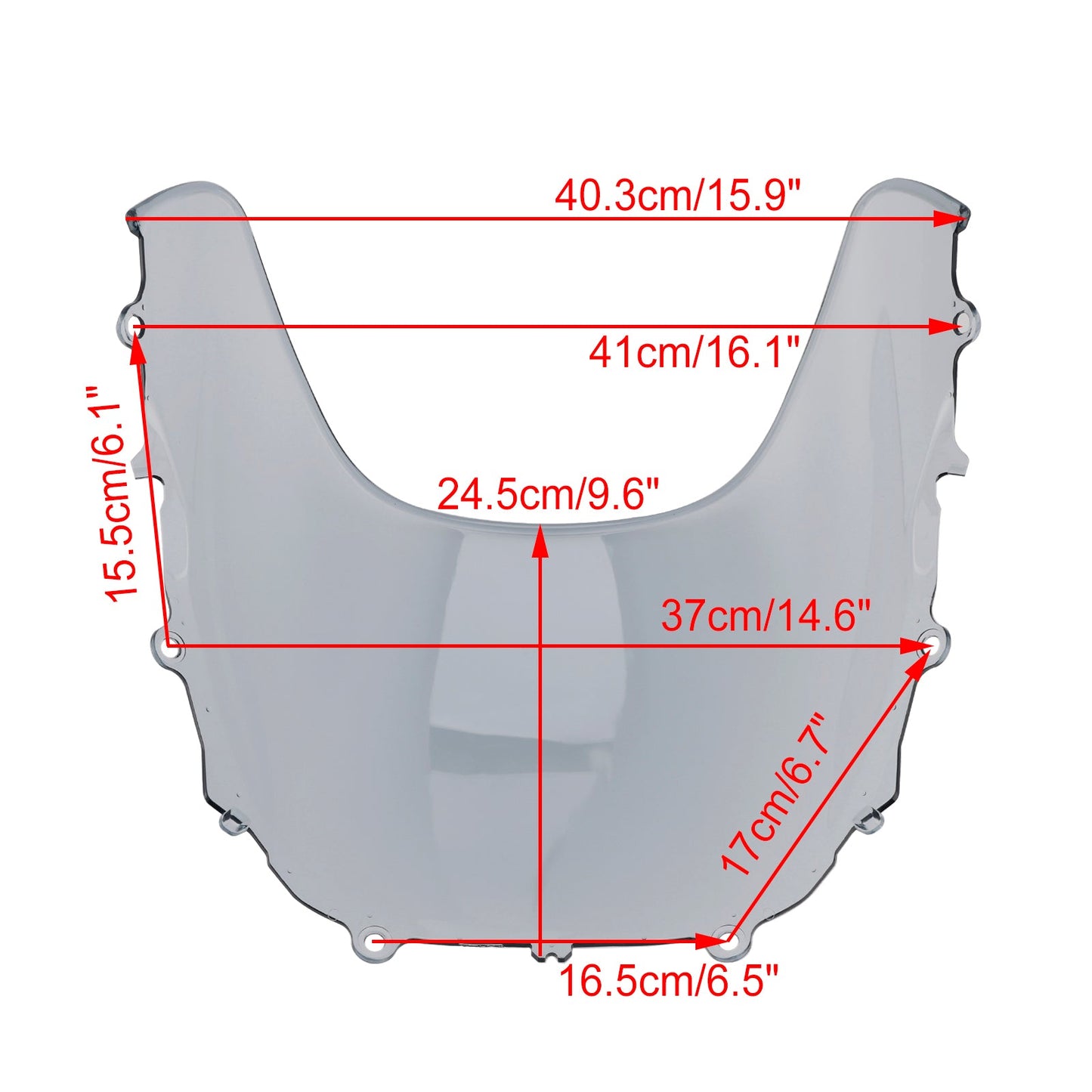 2024-2025 YAMAHA XSR900 GP Windshield WindScreen + Bracket